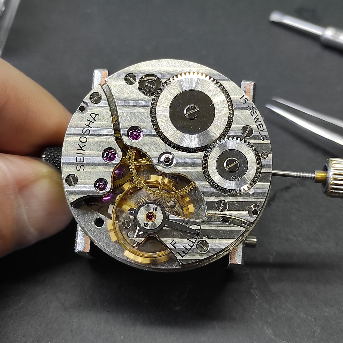 1964 Seiko Seikosha Precision Second Setting Japan National Railway Pocket Watch