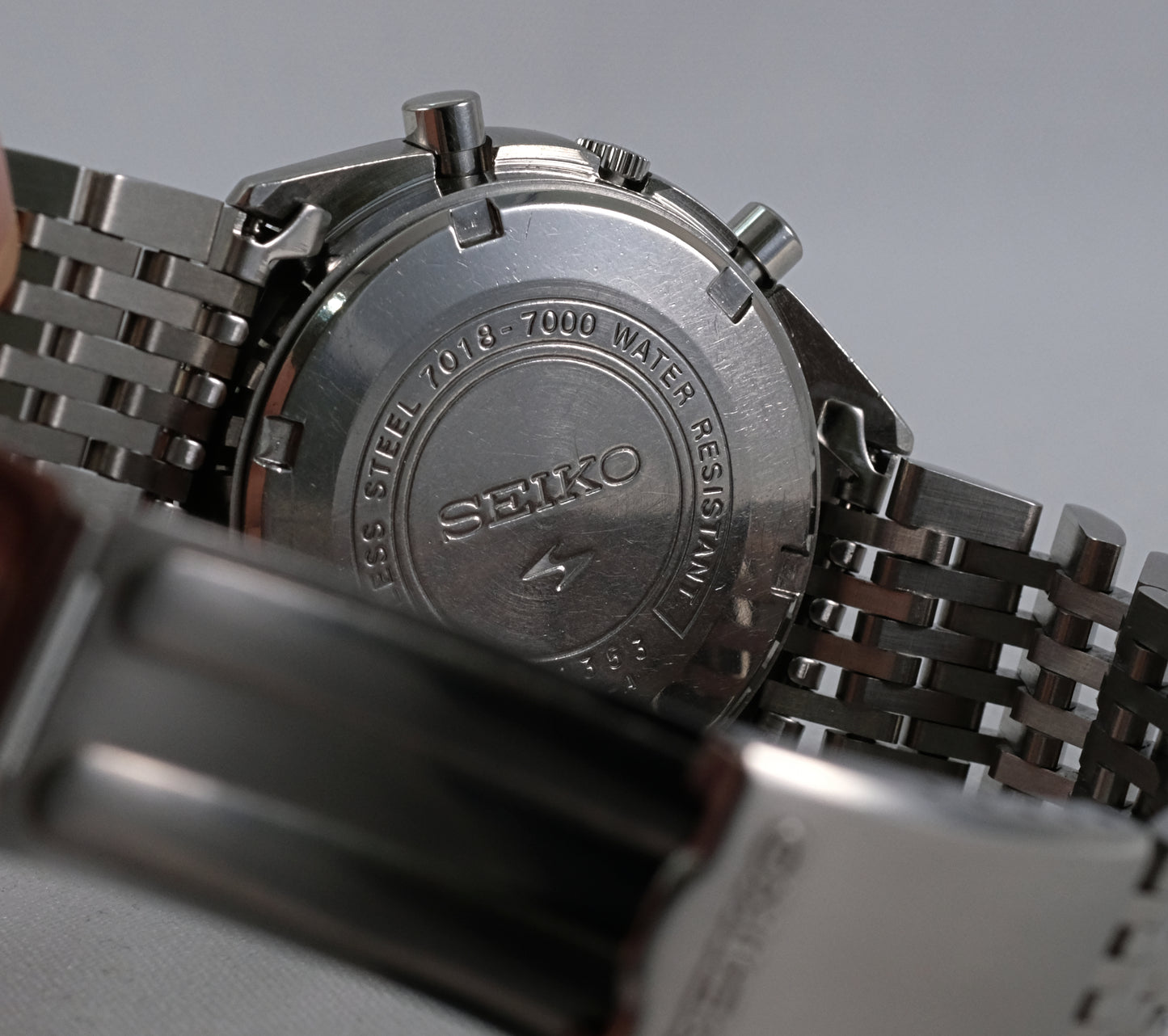 1972 Seiko Flyback Chronograph "Reverse Baby Panda" 7018-7000