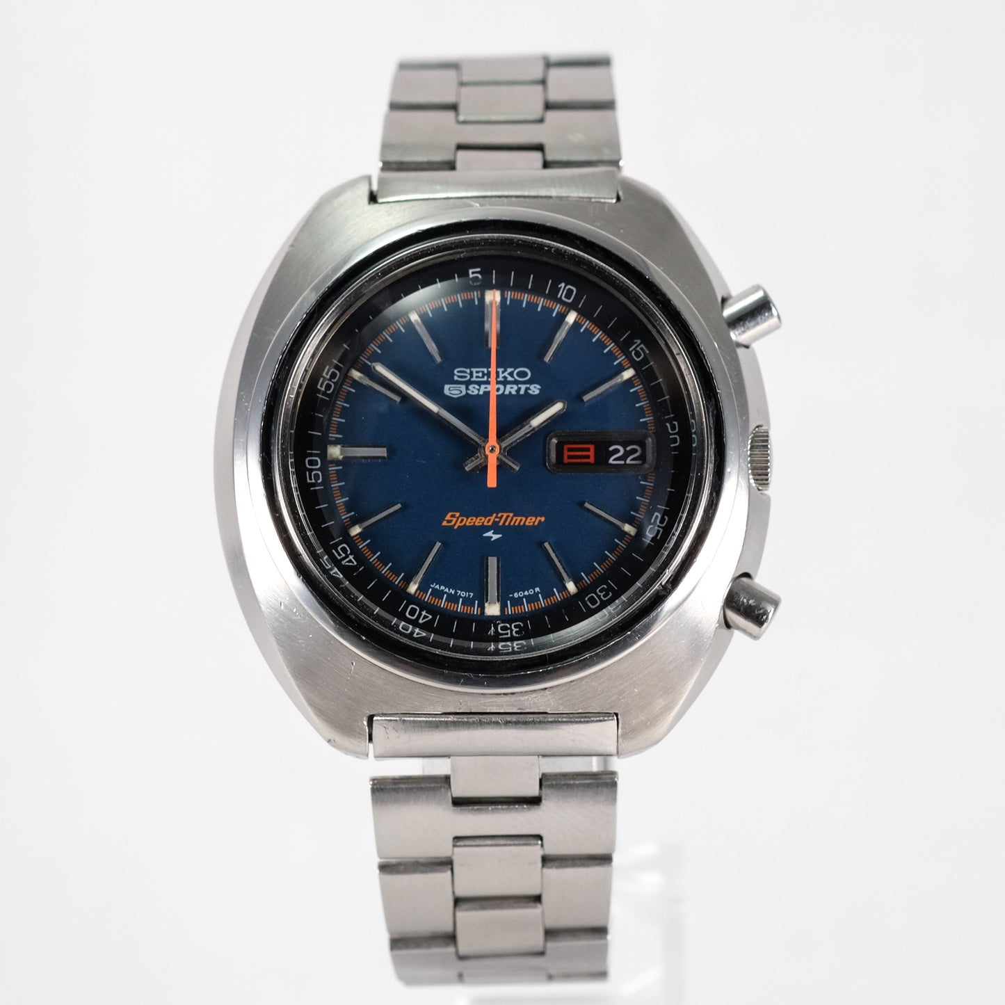 1970 Seiko 5 Sports SpeedTimer Flyback Chronograph 7017-6010