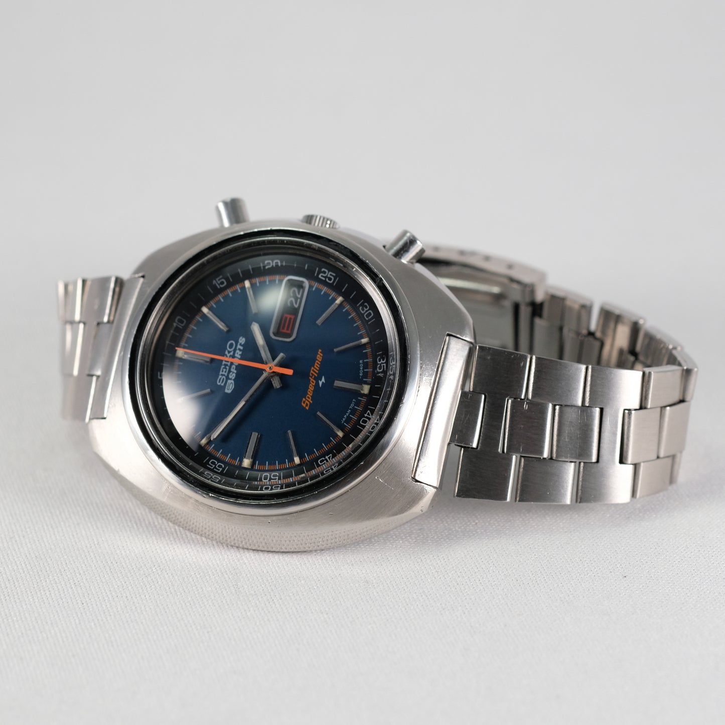 1970 Seiko 5 Sports SpeedTimer Flyback Chronograph 7017-6010