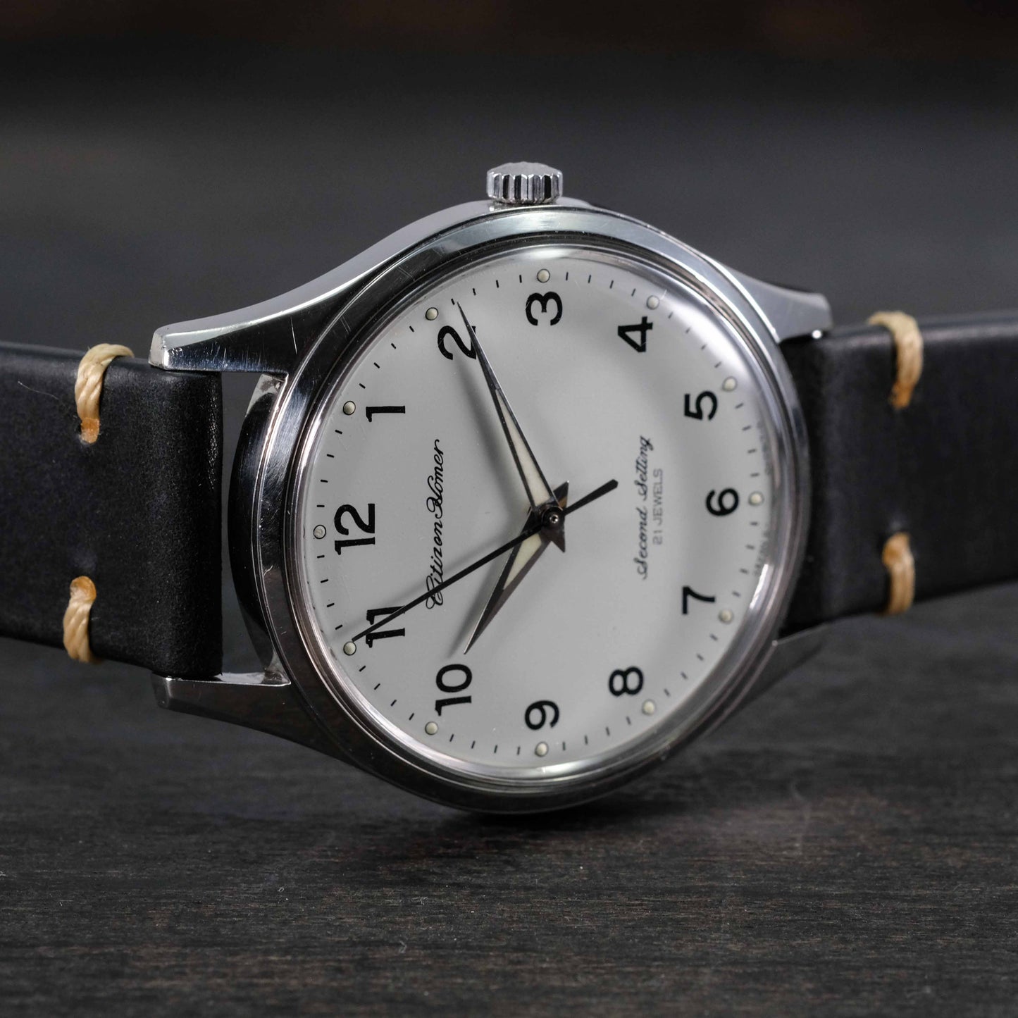 1970 Citizen Homer Second Setting Japan National Railway Watch