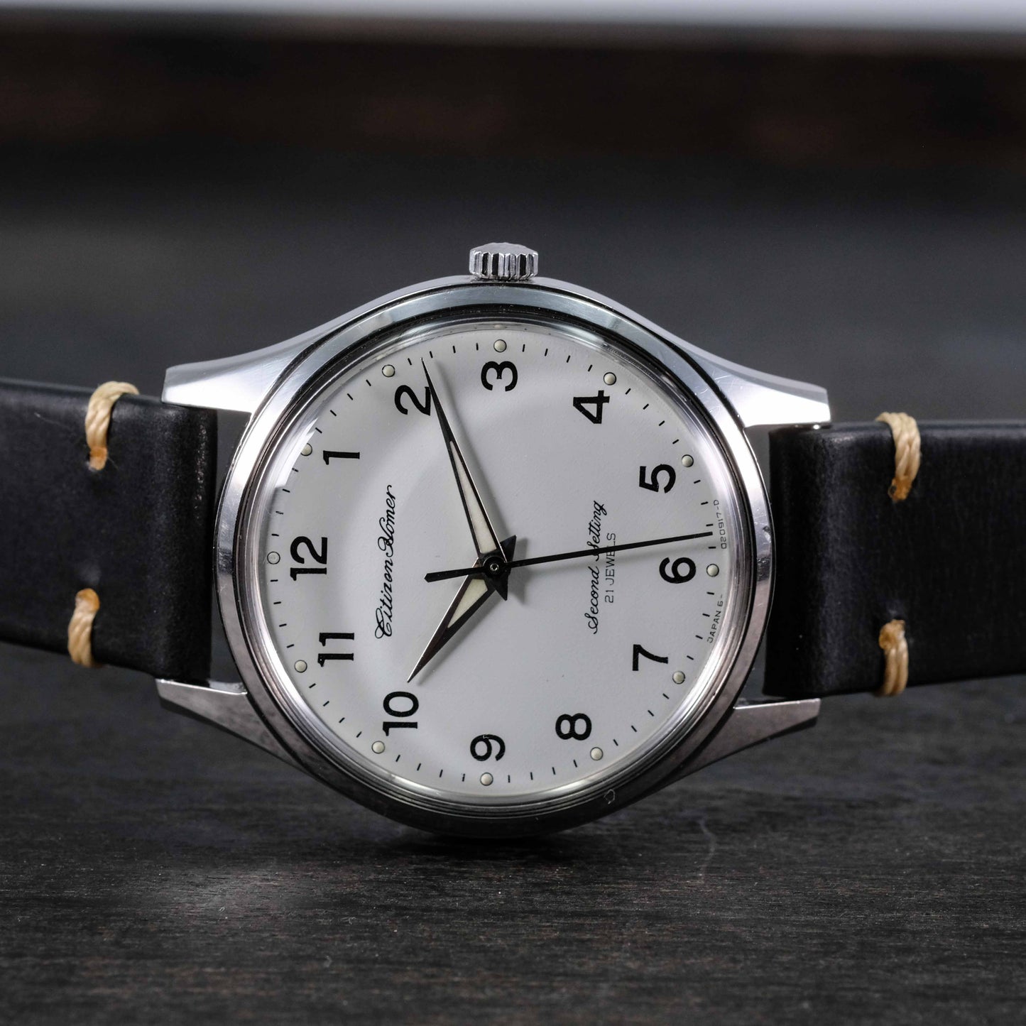 1970 Citizen Homer Second Setting Japan National Railway Watch