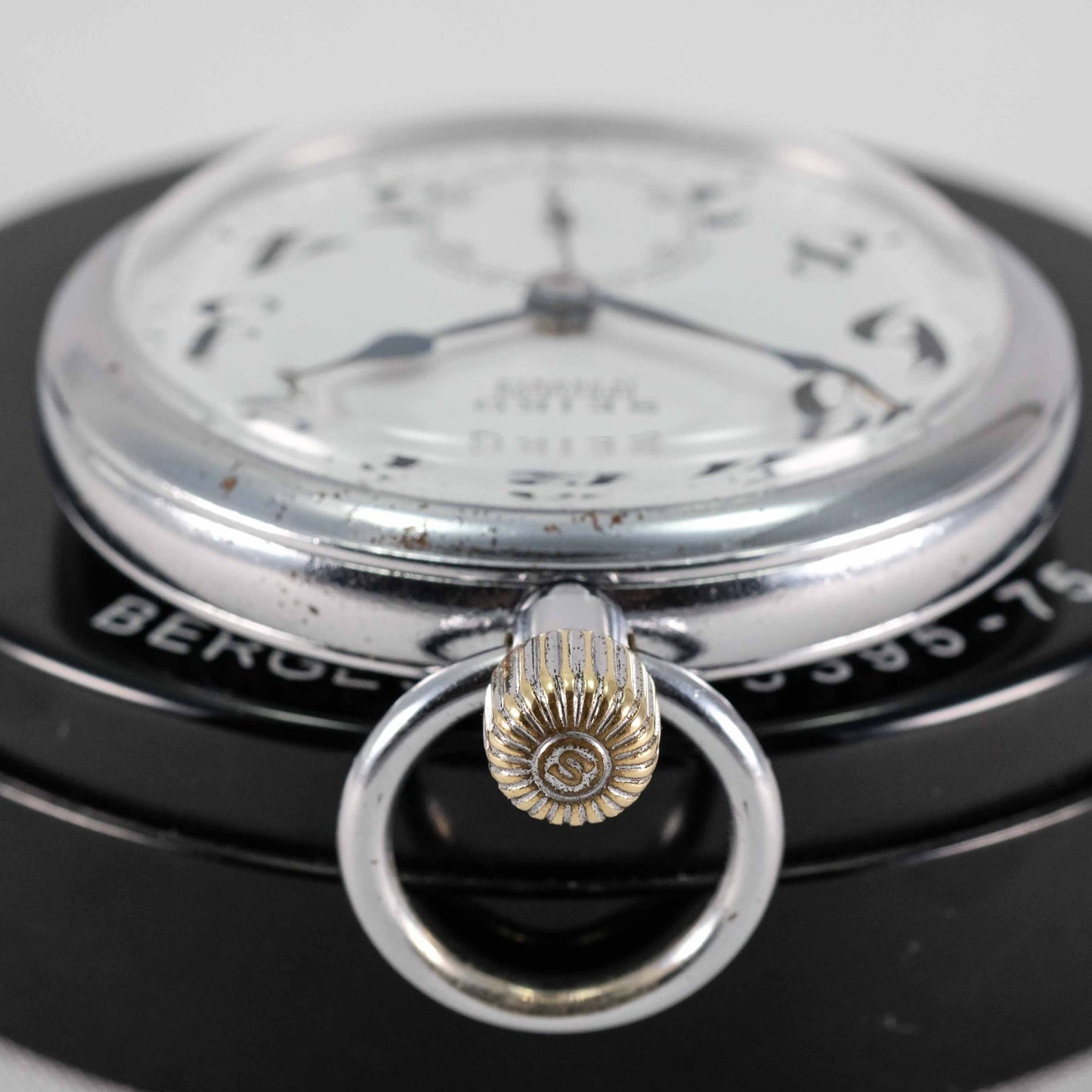 1964 Seiko Seikosha Precision Second Setting Japan National Railway Pocket Watch