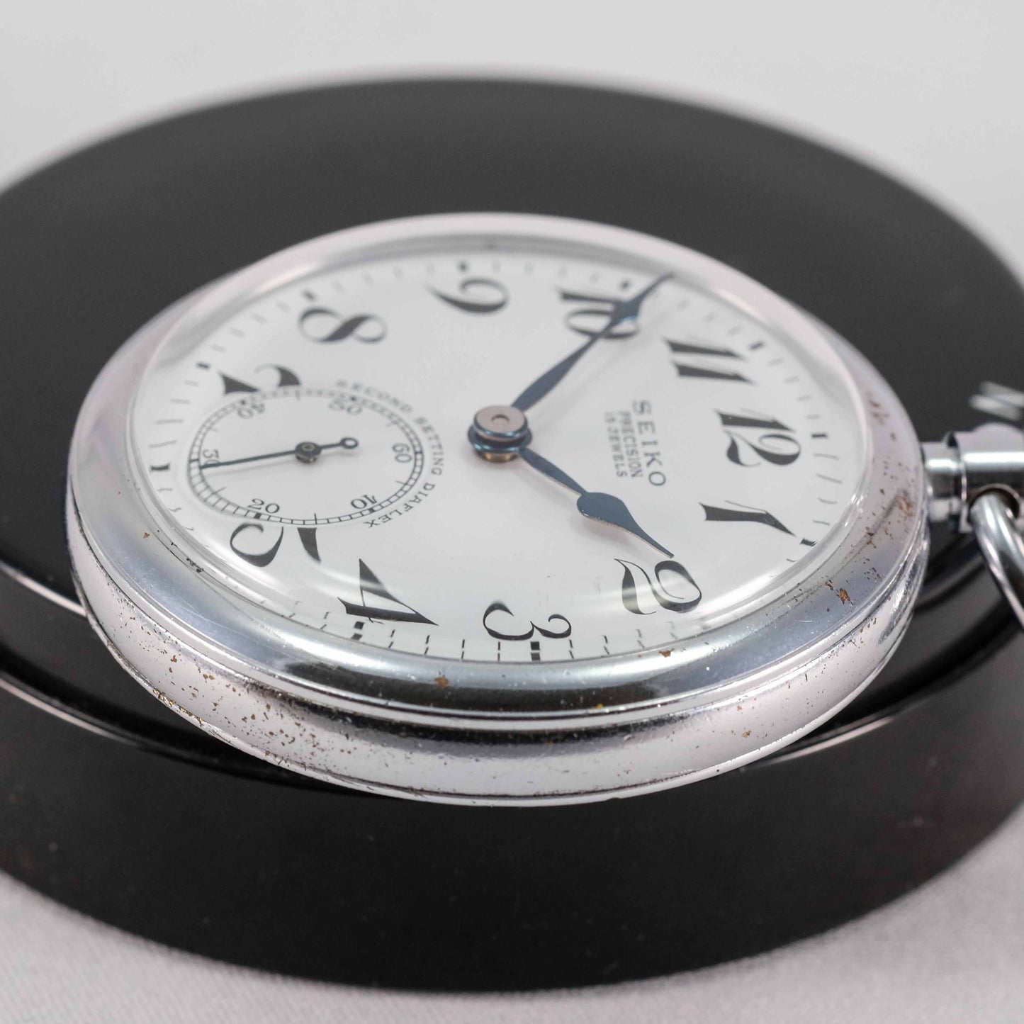 1964 Seiko Seikosha Precision Second Setting Japan National Railway Pocket Watch