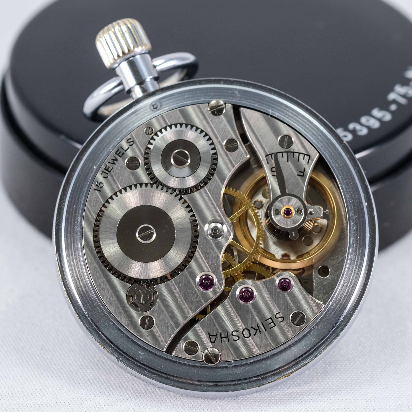 1964 Seiko Seikosha Precision Second Setting Japan National Railway Pocket Watch