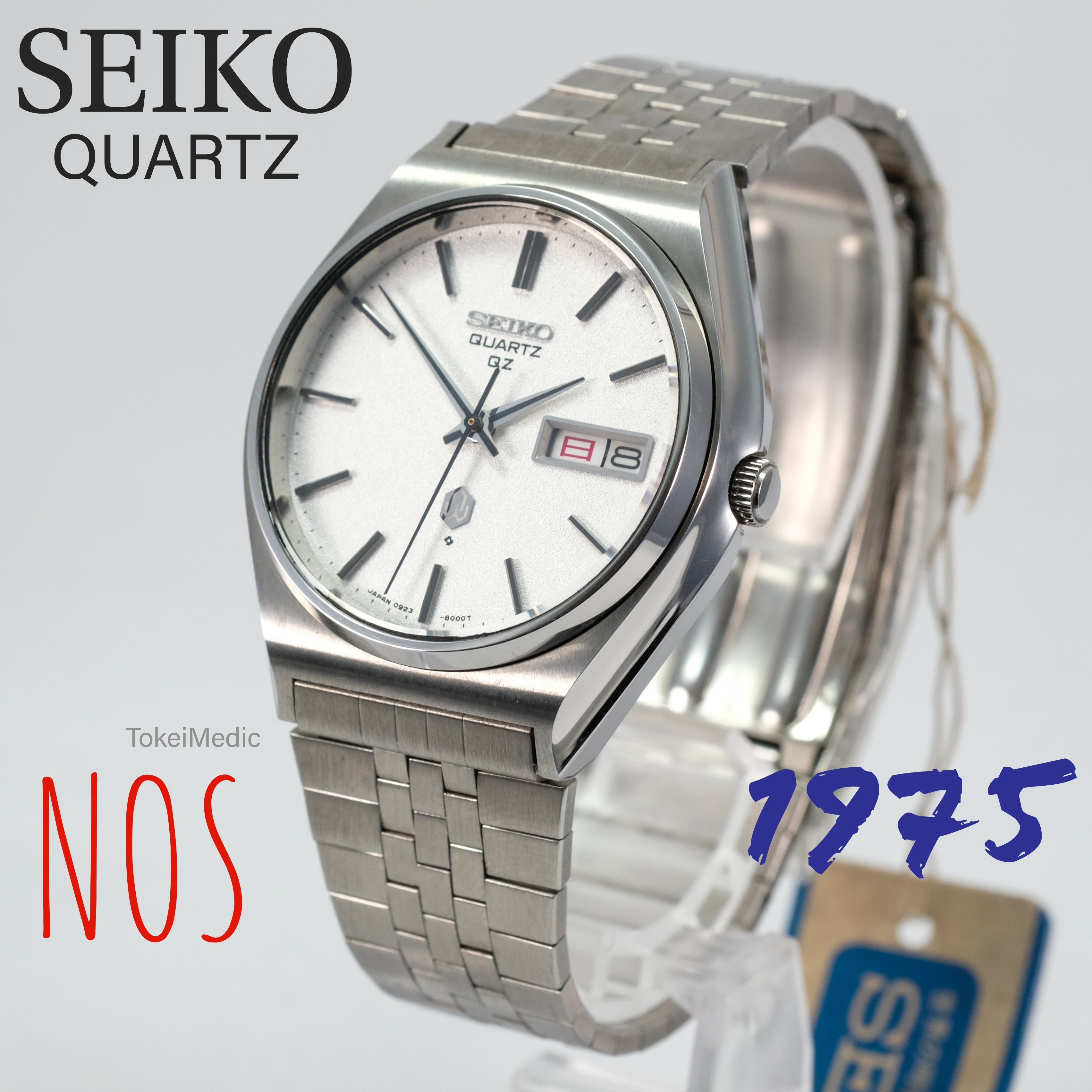 NOS 1975 Seiko Quartz QZ 0923 8060 TokeiMedic