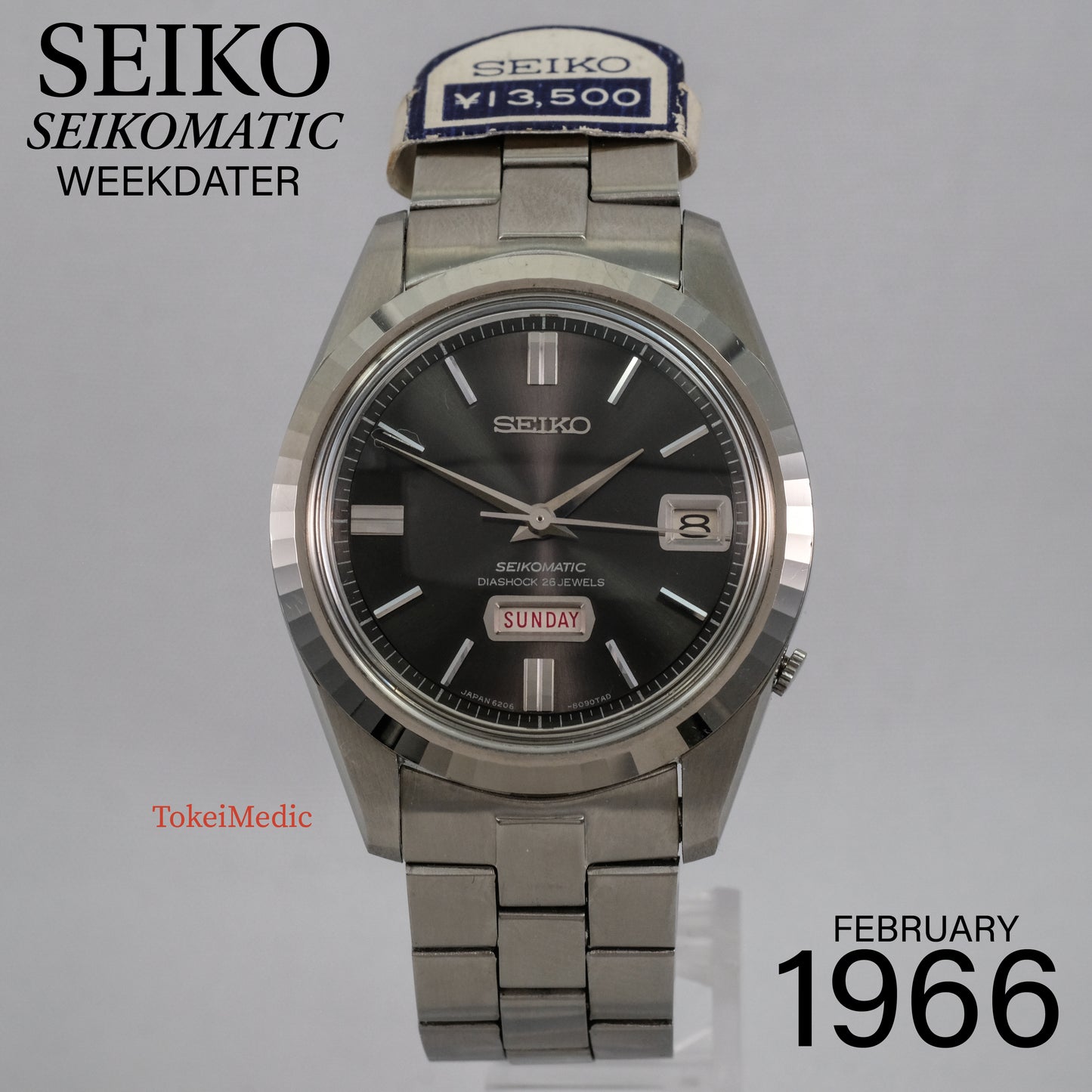 1966 Seiko Seikomatic Weekdater 6206-8100