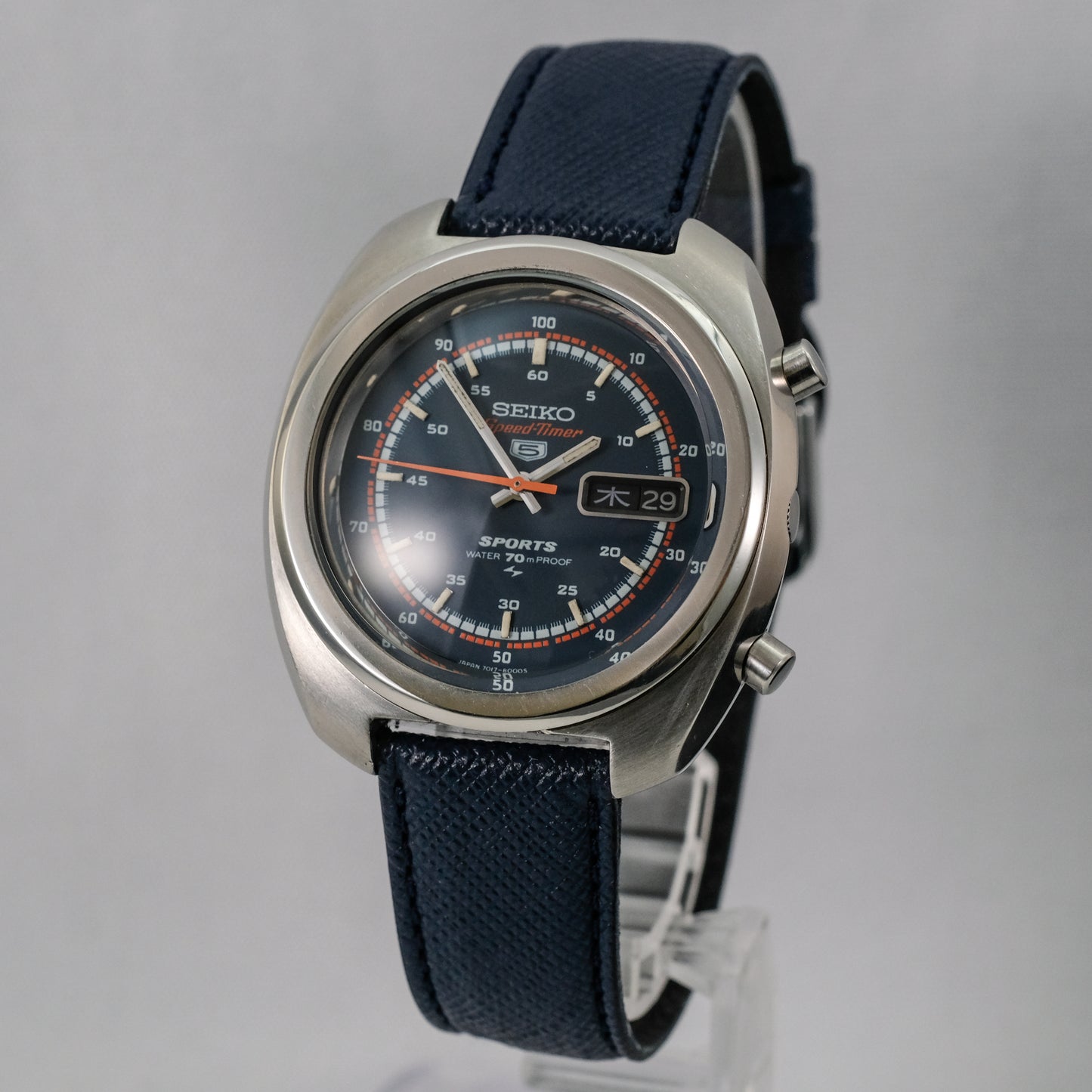 1970 Seiko 5 Sports SpeedTimer Flyback Chronograph 7017-8000