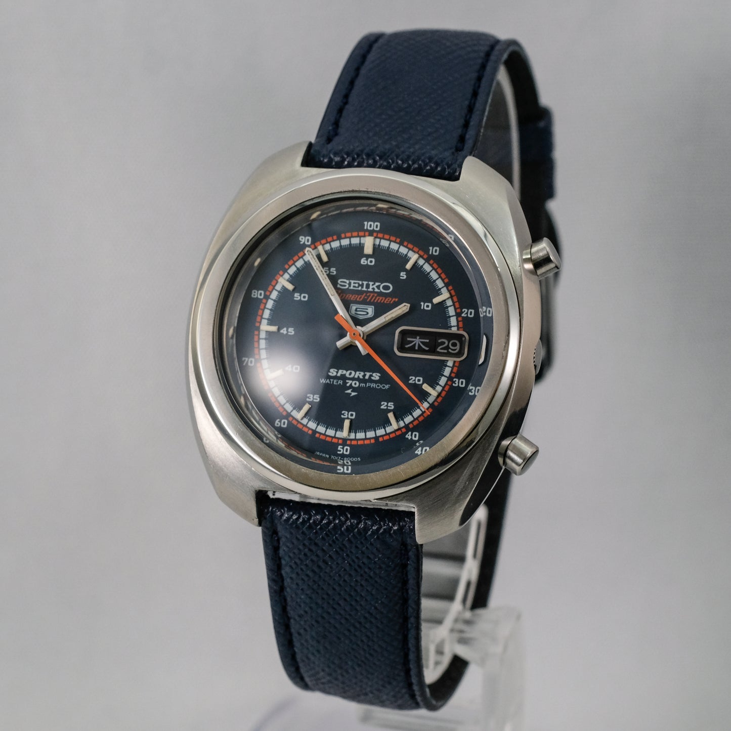 1970 Seiko 5 Sports SpeedTimer Flyback Chronograph 7017-8000