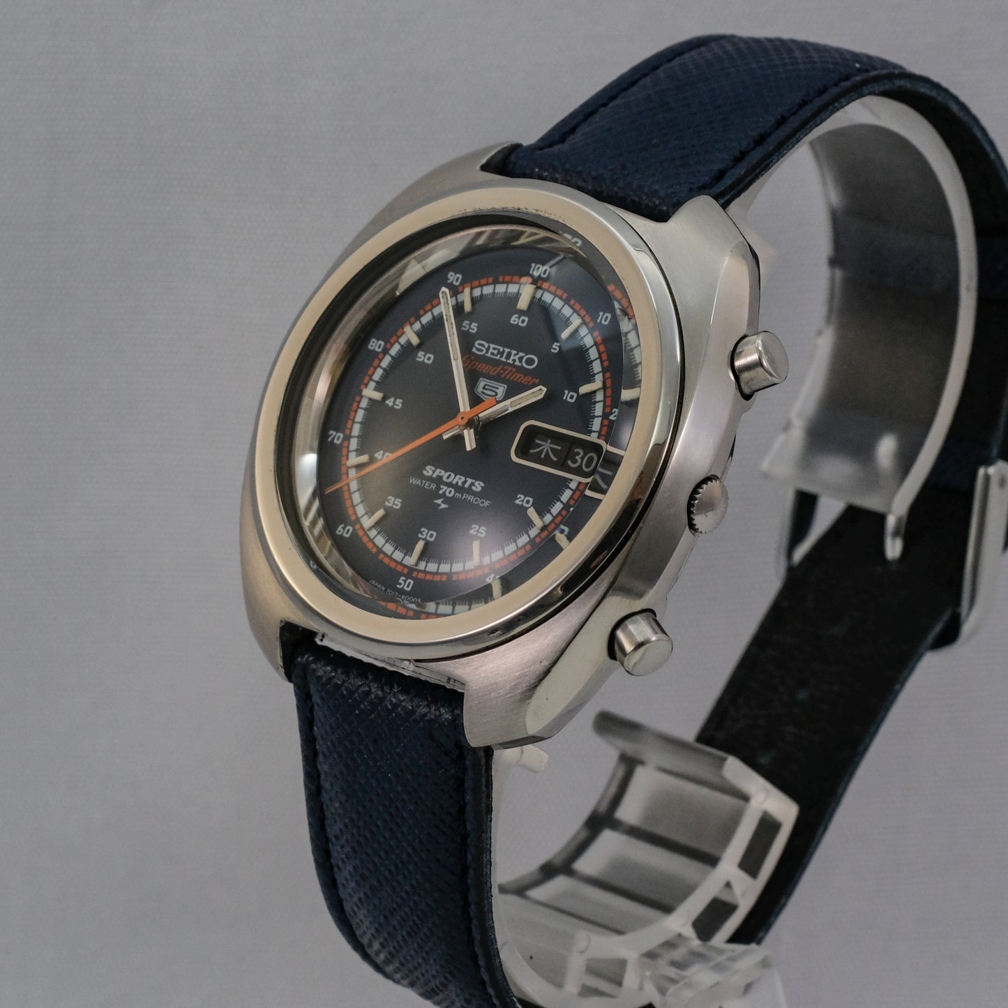 1970 Seiko 5 Sports SpeedTimer Flyback Chronograph 7017-8000