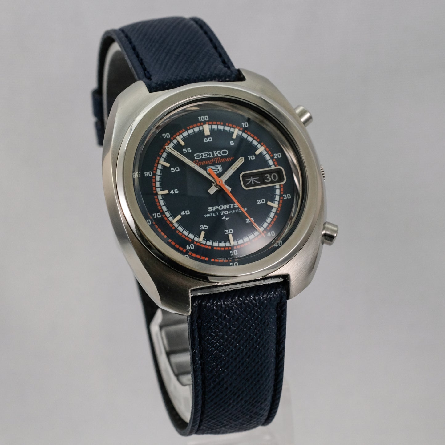 1970 Seiko 5 Sports SpeedTimer Flyback Chronograph 7017-8000