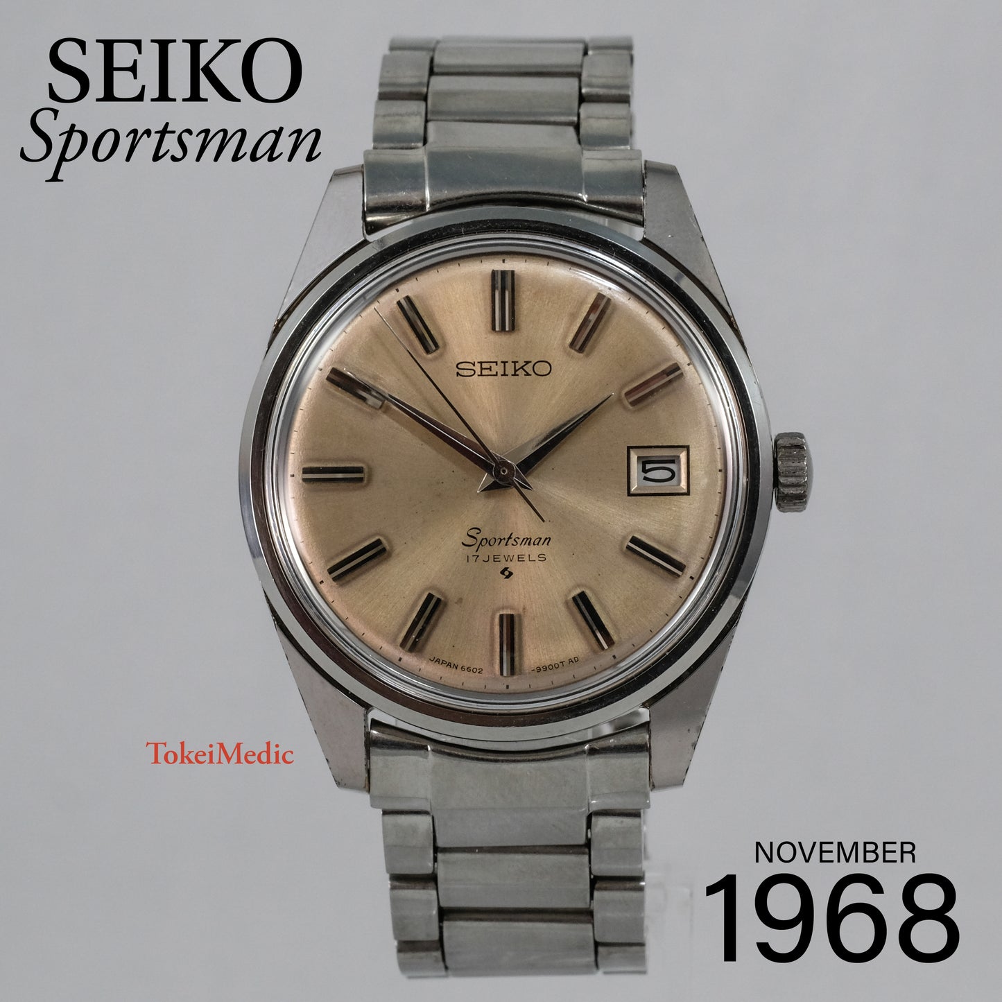 1968 Seiko Sportsman 6602-9982