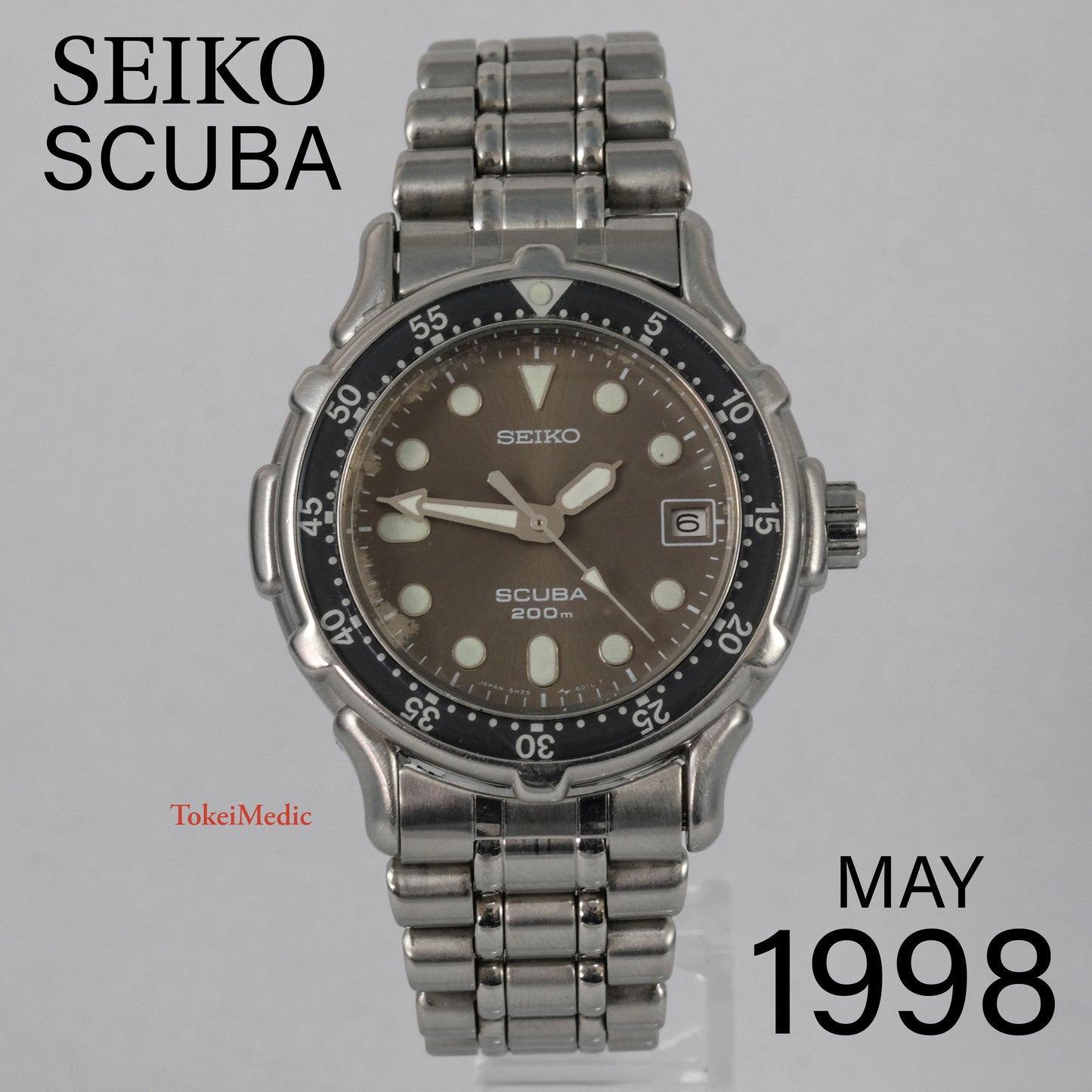 1998 Seiko Scuba Quartz Diver 5H25-6030