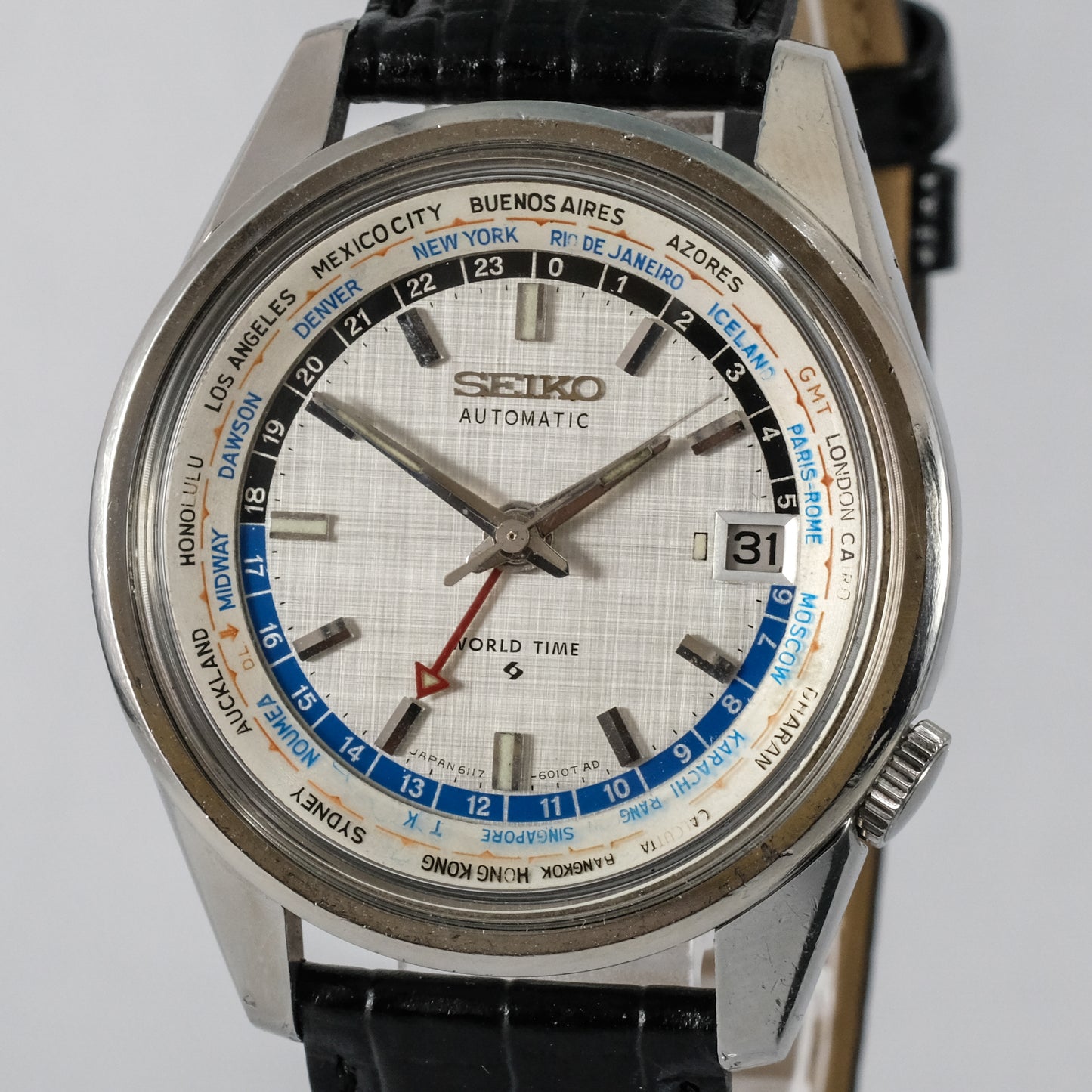 1968 Seiko World Time "Error bezel" 6117-6010