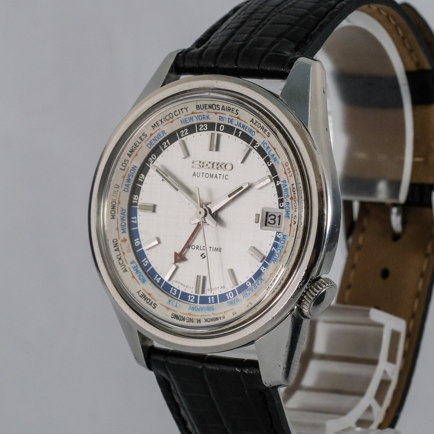 1968 Seiko World Time "Error bezel" 6117-6010