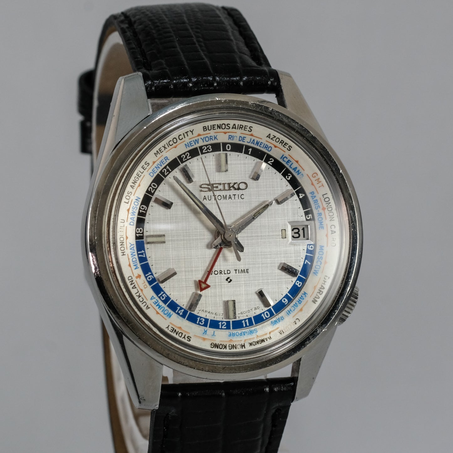 1968 Seiko World Time "Error bezel" 6117-6010