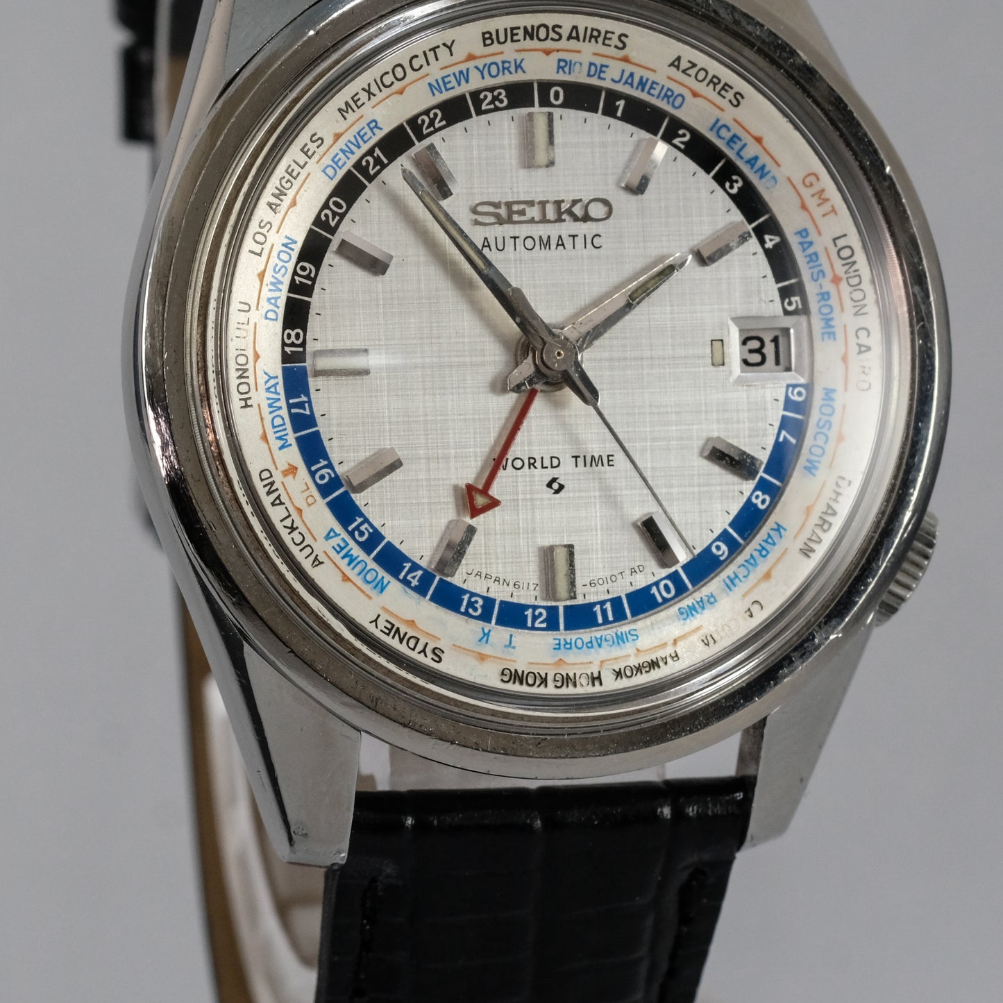 1968 Seiko World Time "Error bezel" 6117-6010