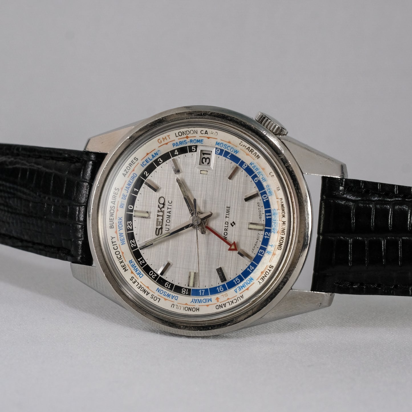 1968 Seiko World Time "Error bezel" 6117-6010