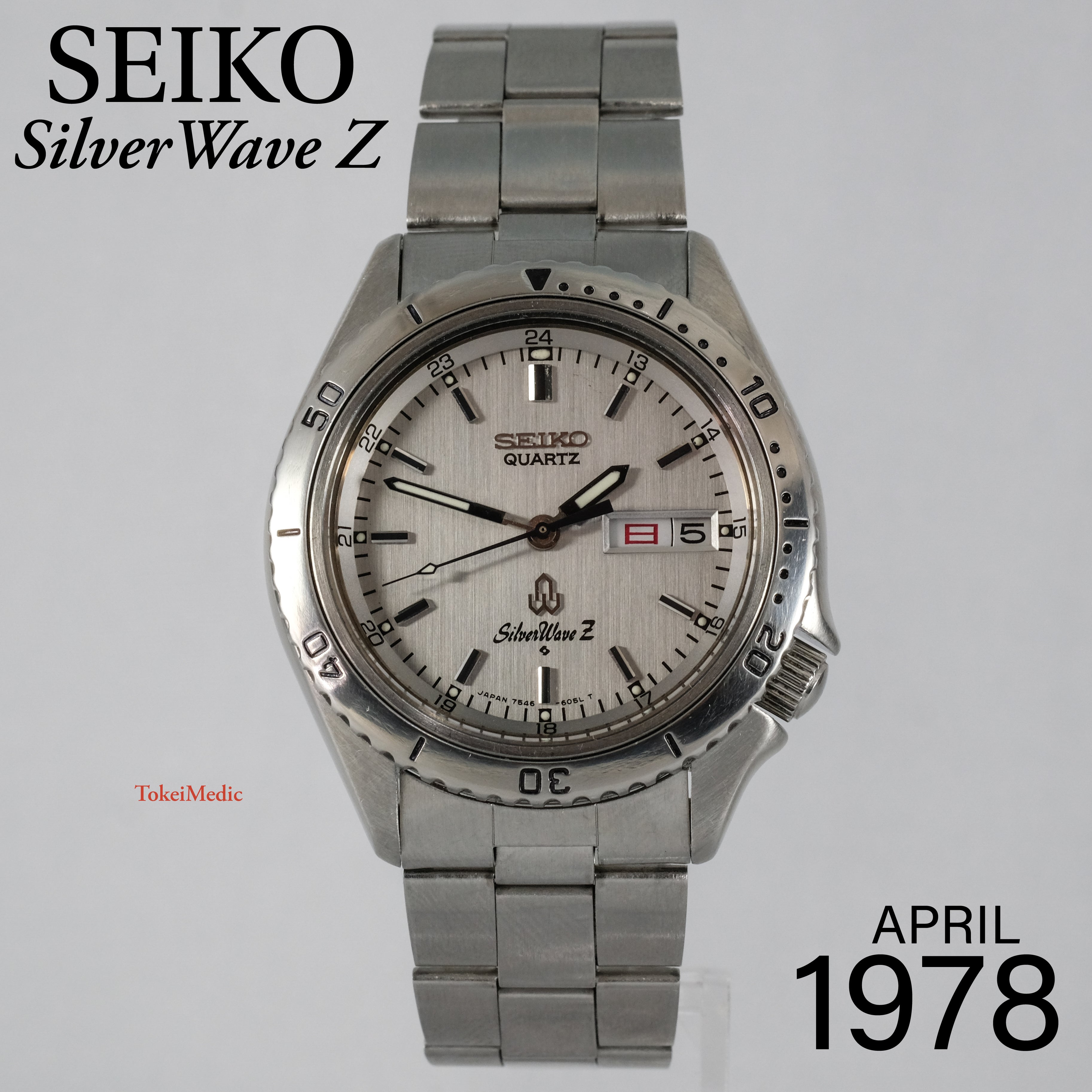 SEIKO Silverwave Z 腕時計　美品 稼働品　7546-605A Seiko Silverware Z - 7546-605A – Veteran Times Int