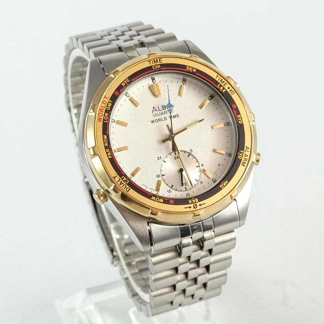 1996 Seiko Alba Quartz World Time V602-7010