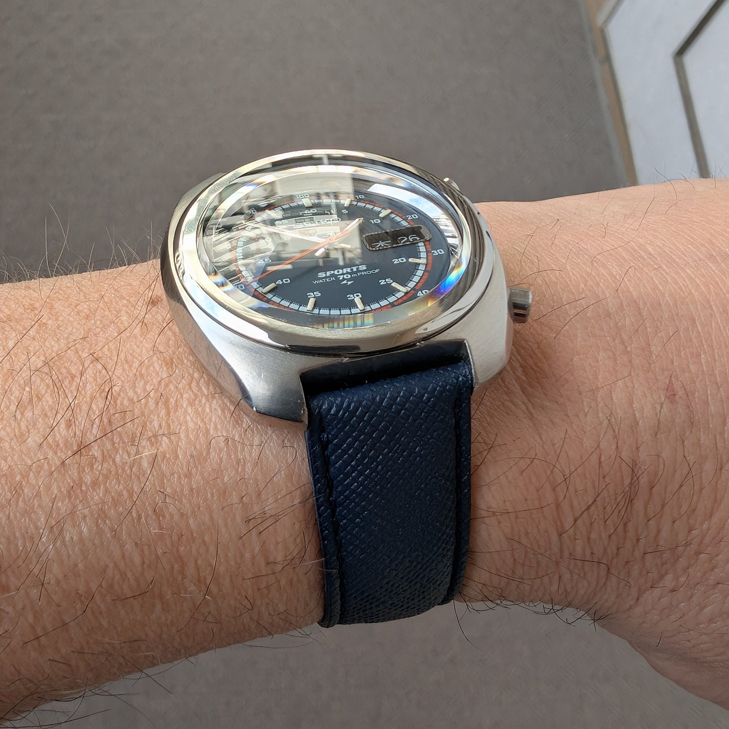 1970 Seiko 5 Sports SpeedTimer Flyback Chronograph 7017-8000