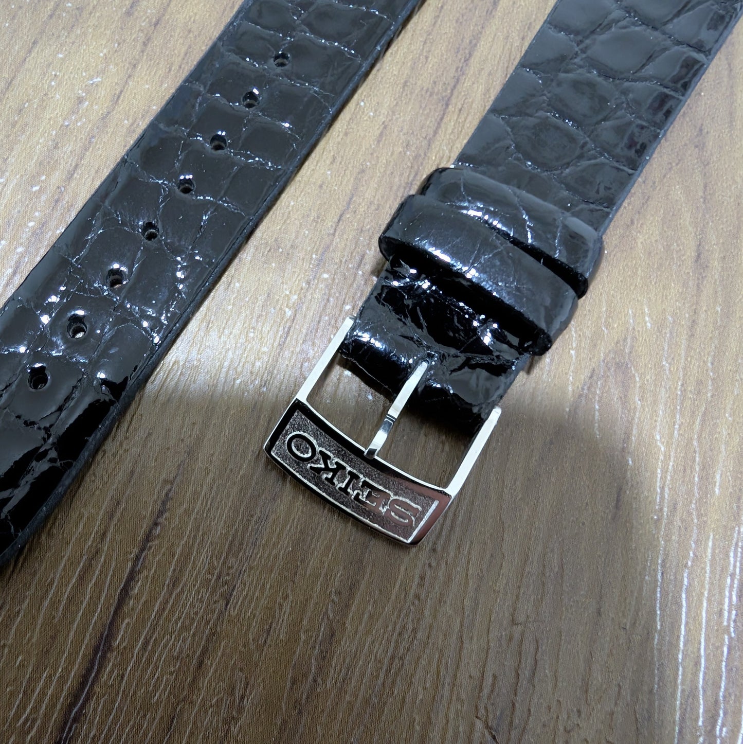 Seiko crocodile strap DA30 with GS buckle