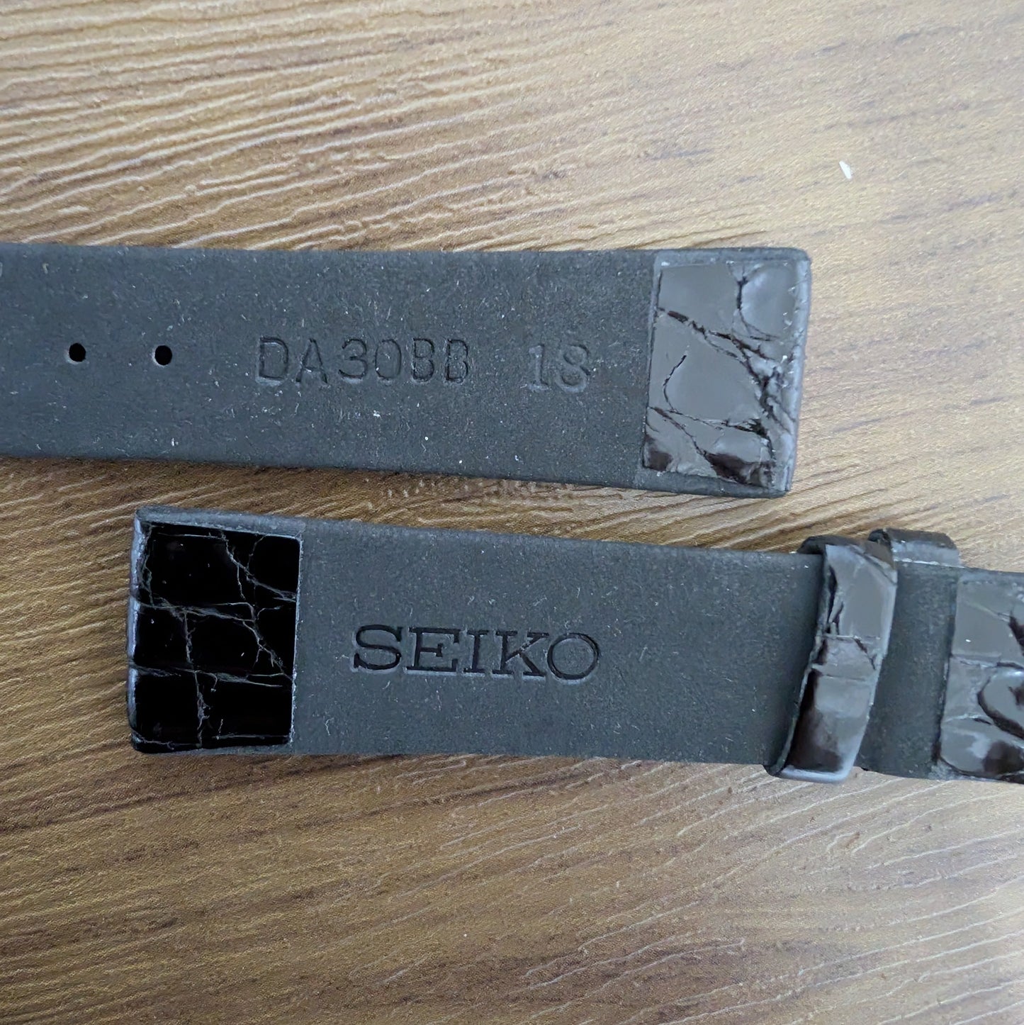 Seiko crocodile strap DA30 with GS buckle