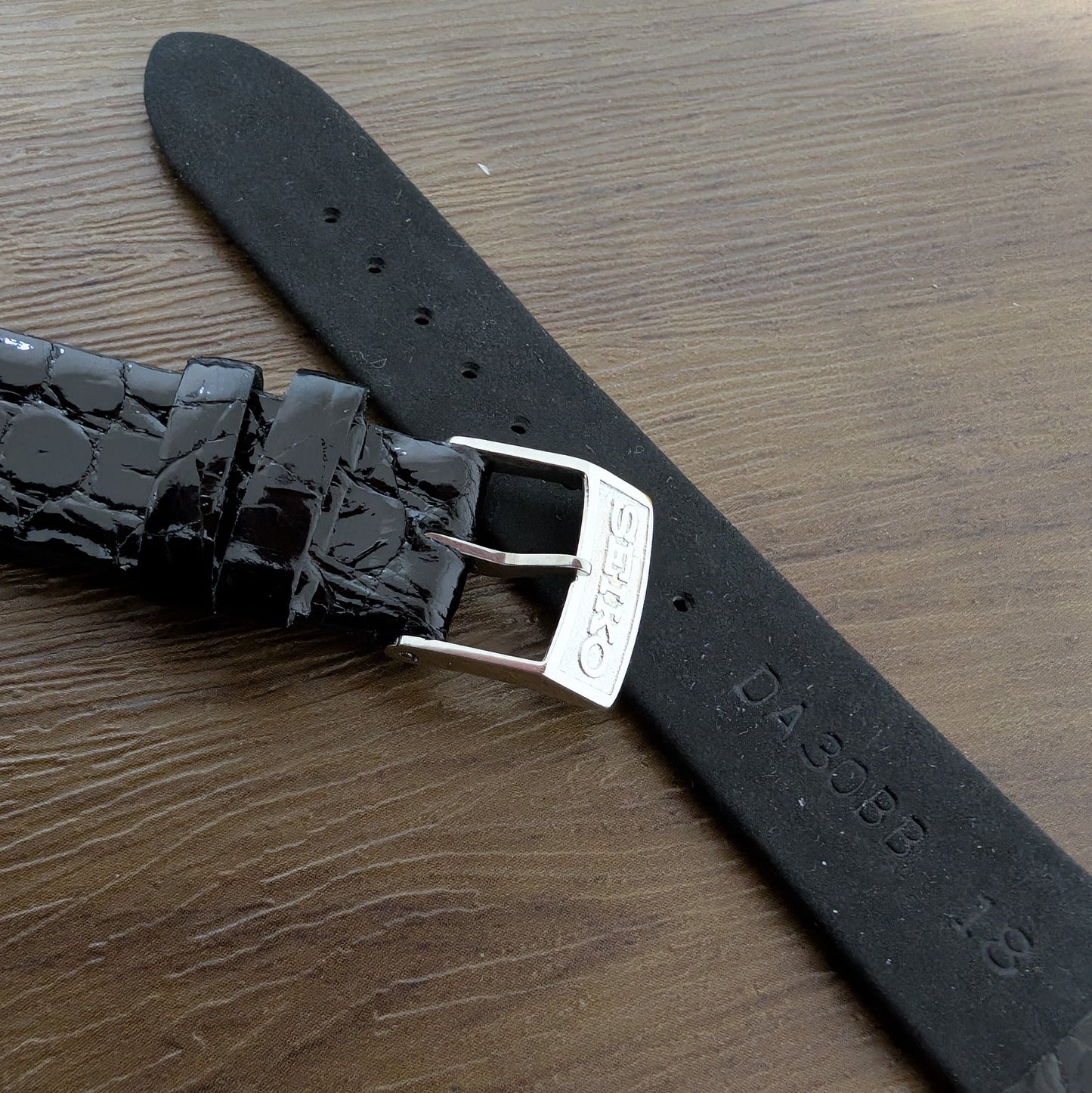 Seiko crocodile strap DA30 with GS buckle