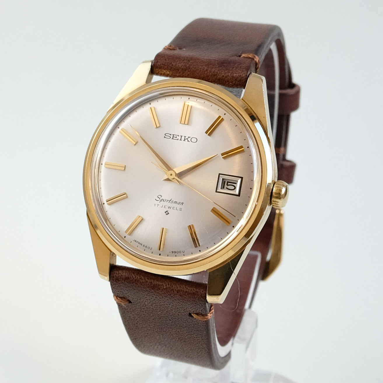 1968 Seiko Sportsman SGP 6602-9982 plus two Seiko straps