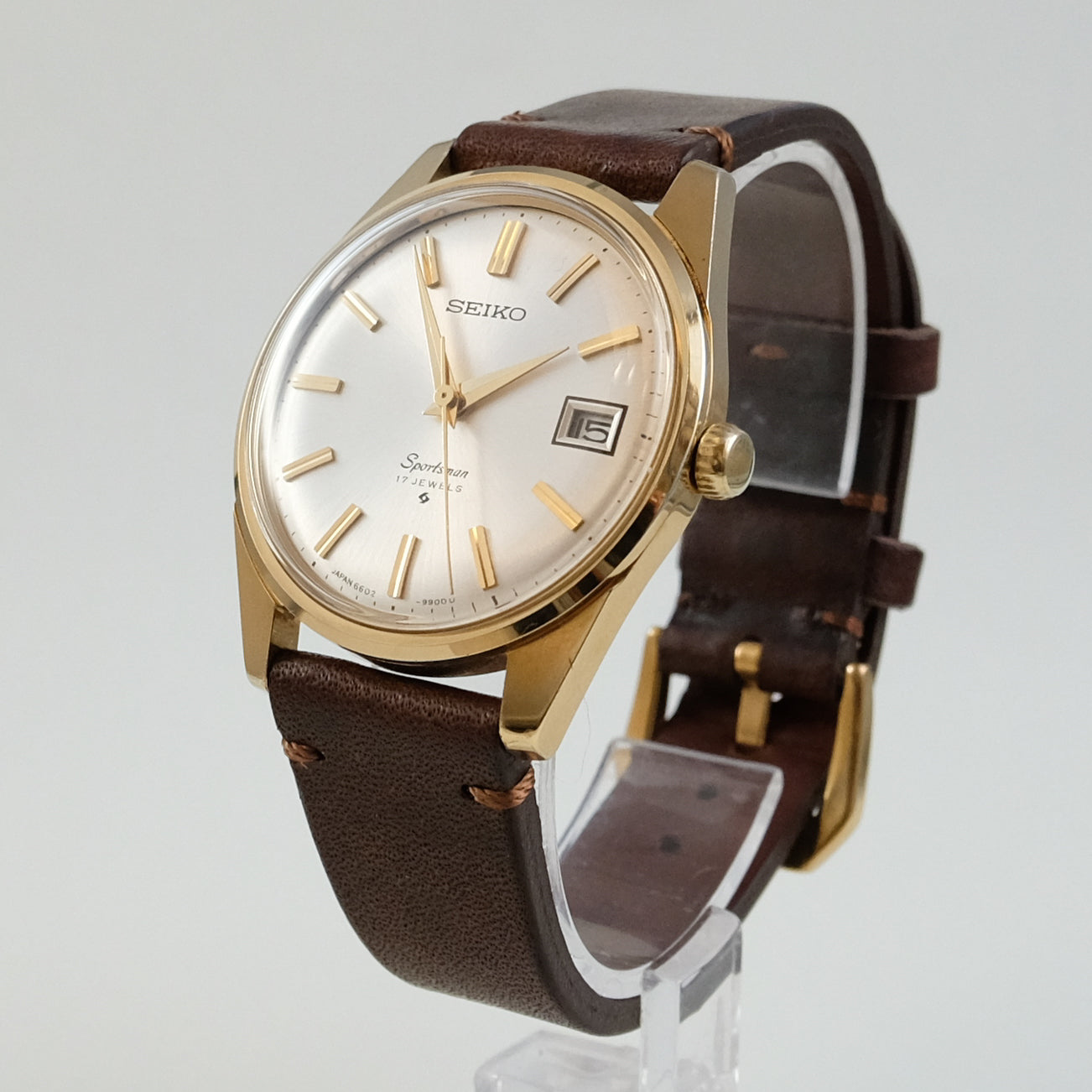 1968 Seiko Sportsman SGP 6602-9982 plus two Seiko straps