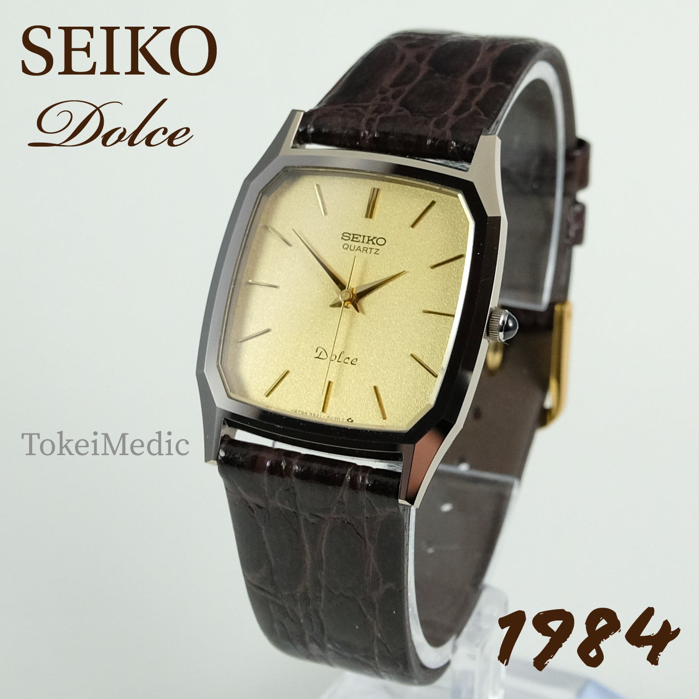 1984年製 セイコードルチェSEIKO 腕時計メンズクォーツ9521-5070 ...