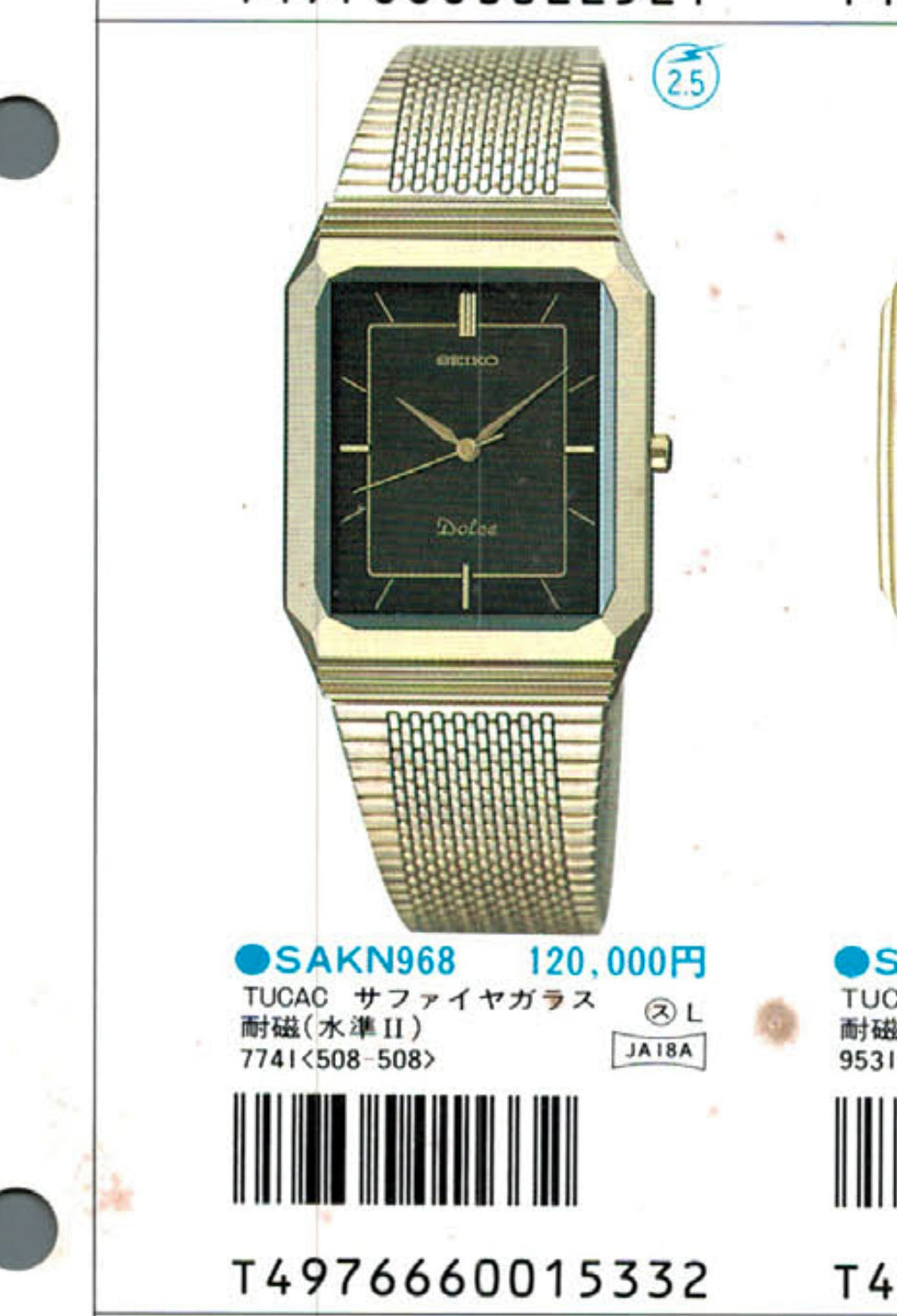 1987 Seiko Dolce 7741-5080