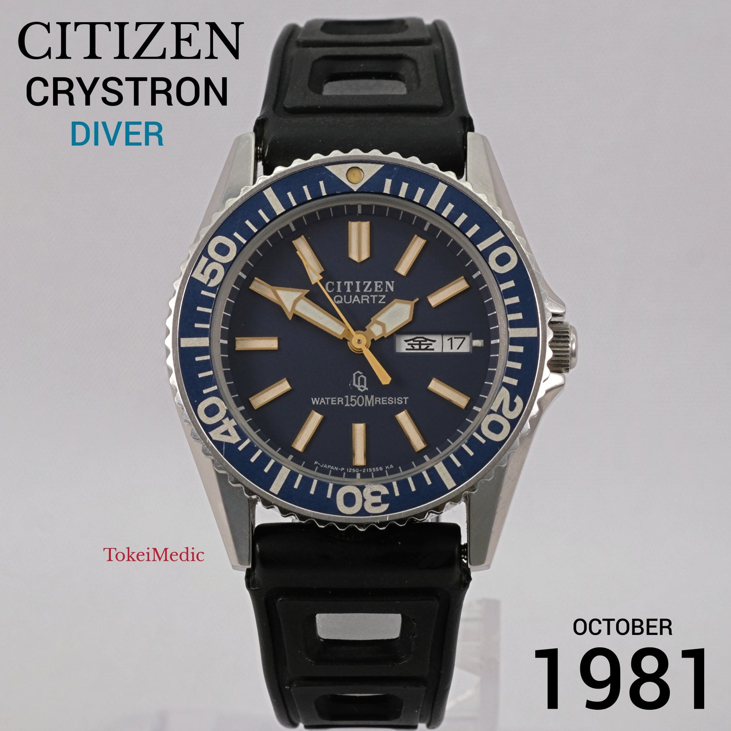 Citizen Crystron Diver VINTAGE CITIZEN CRYSTRON 4-732308 TA GN-4-S