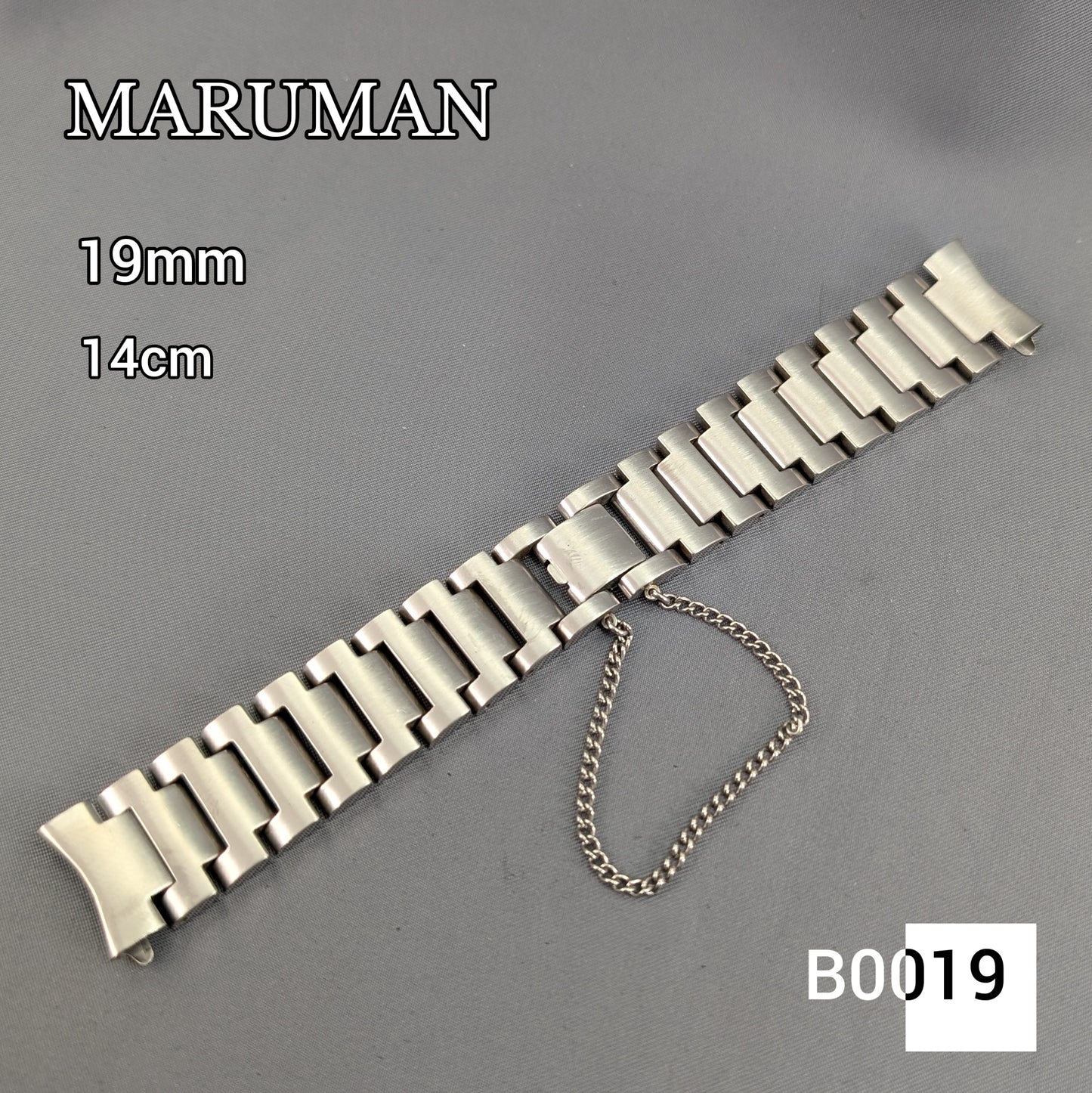 19mm Maruman Stainless steel bracelet B0019