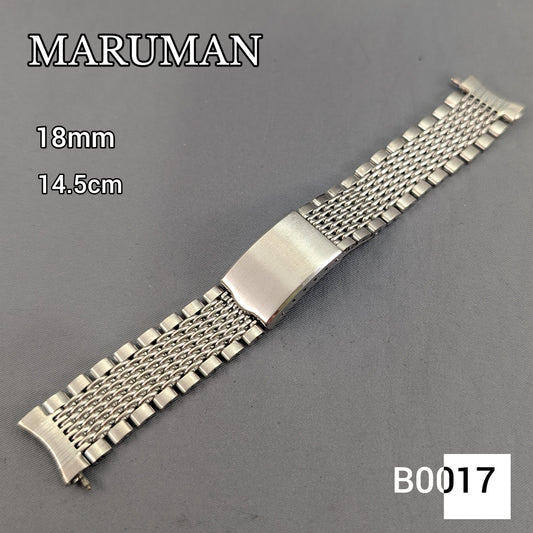 18mm Maruman Stainless steel bracelet B0017