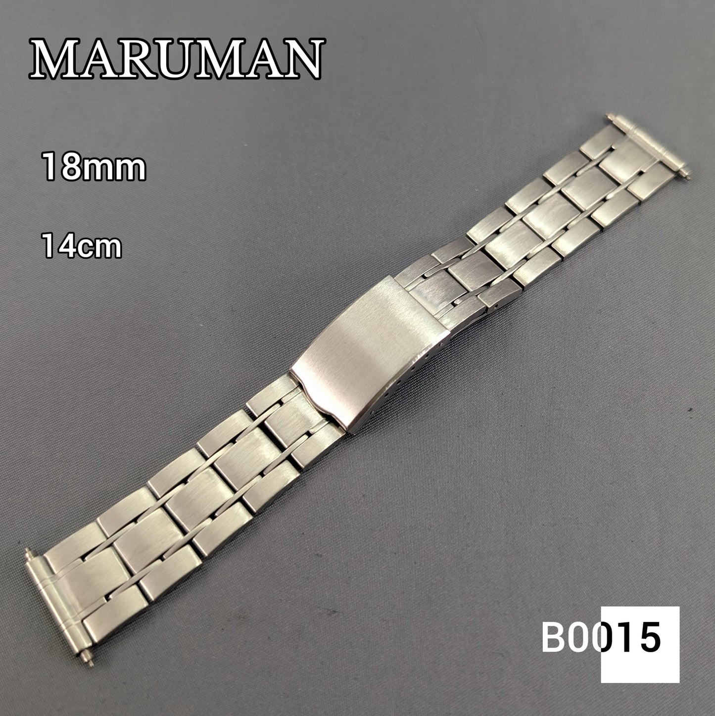 18mm Maruman Stainless steel bracelet B0015