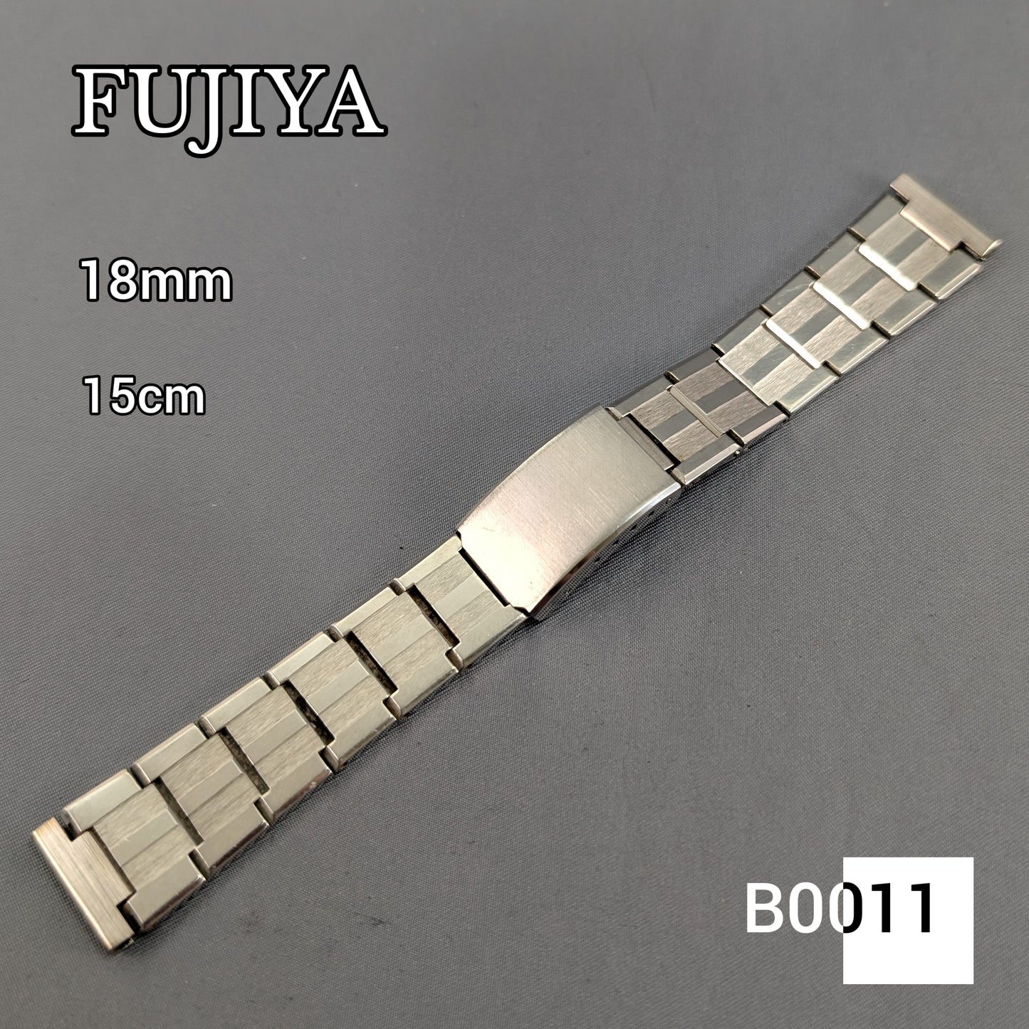 18mm Fujiya Stainless steel bracelet B0011