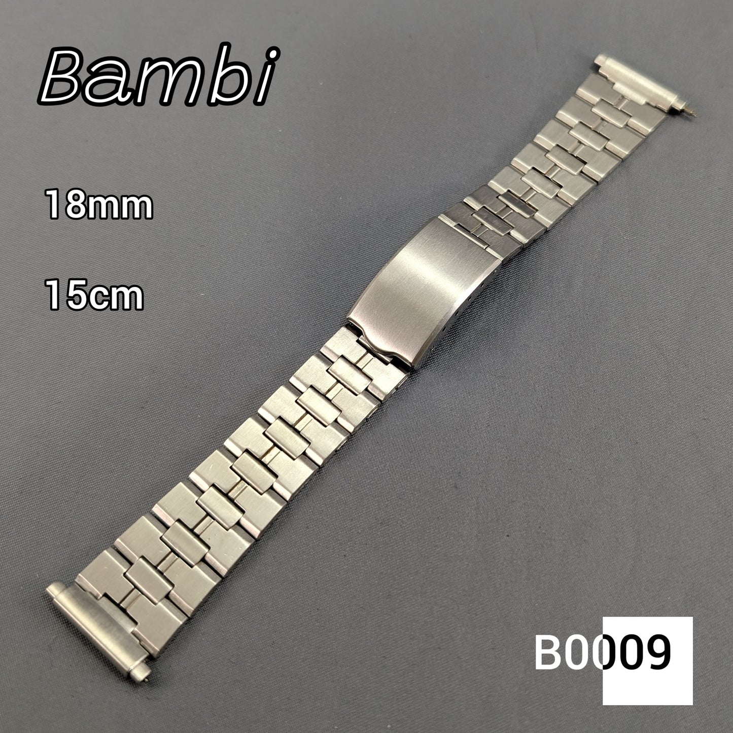 18mm Bambi Stainless steel bracelet B0009