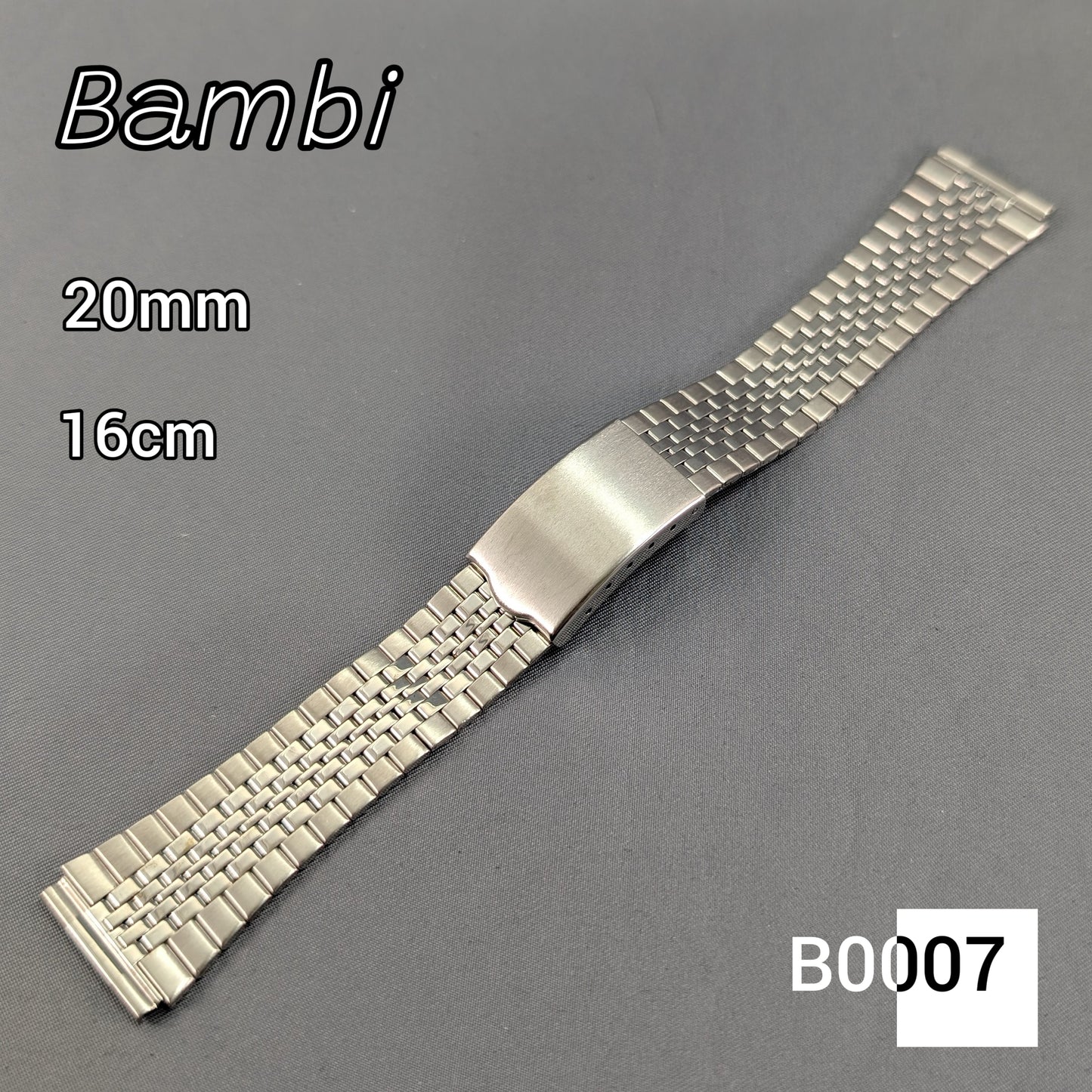 20mm Bambi Stainless steel bracelet B0007