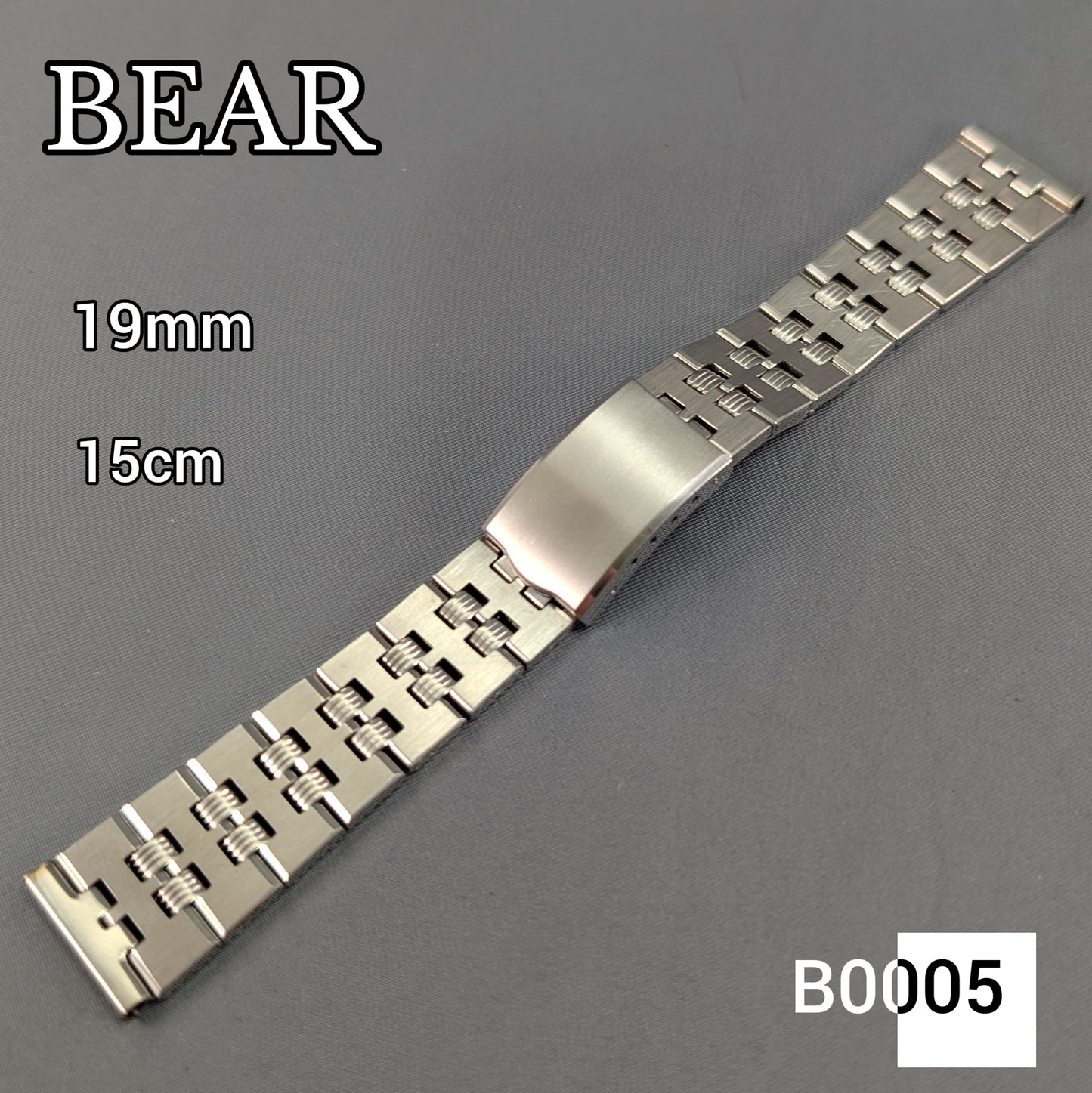 19mm Bear Stainless steel bracelet B0005