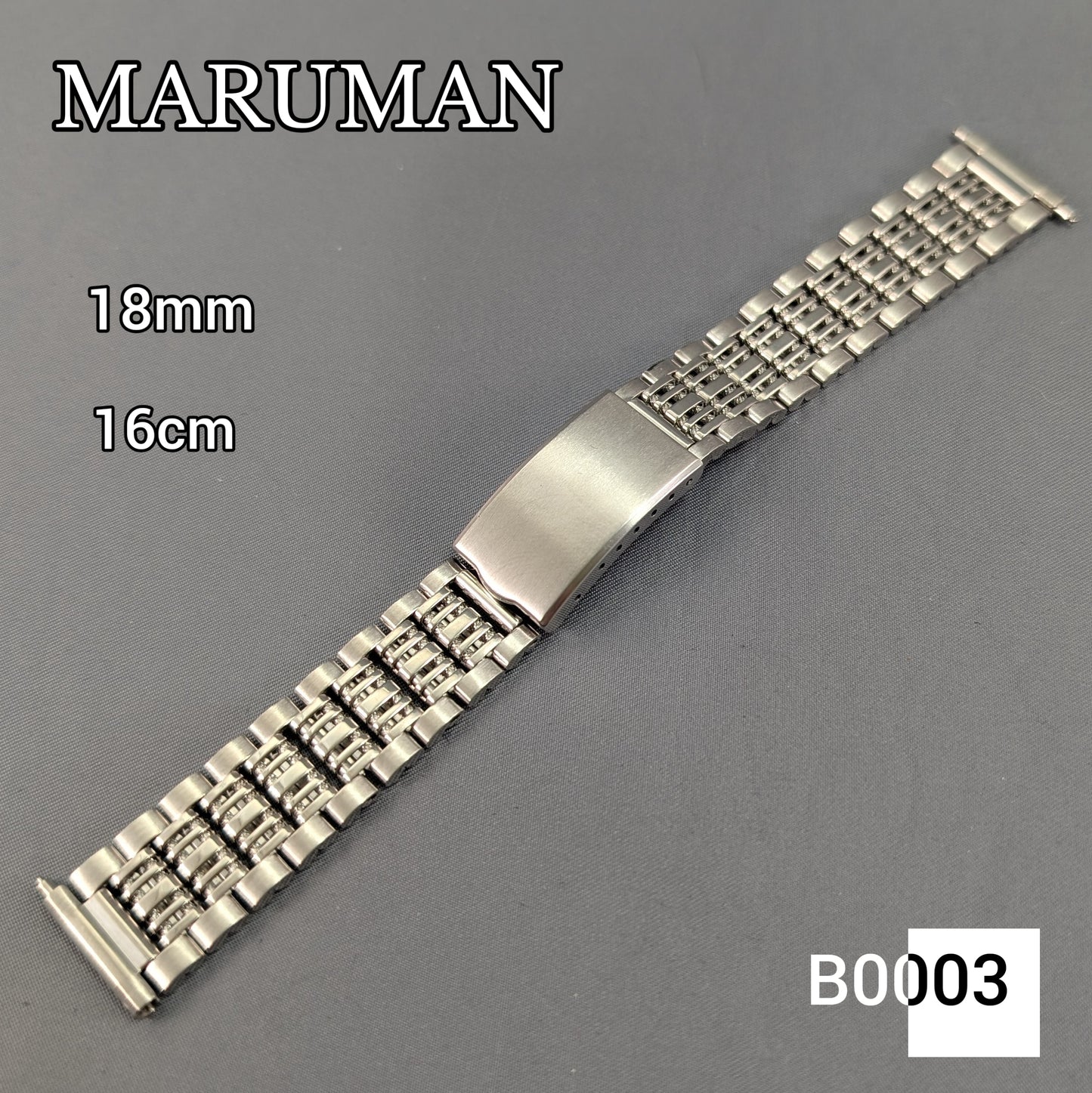 18mm Maruman Stainless steel bracelet B0003