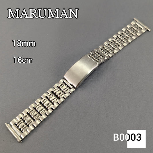 18mm Maruman Stainless steel bracelet B0003