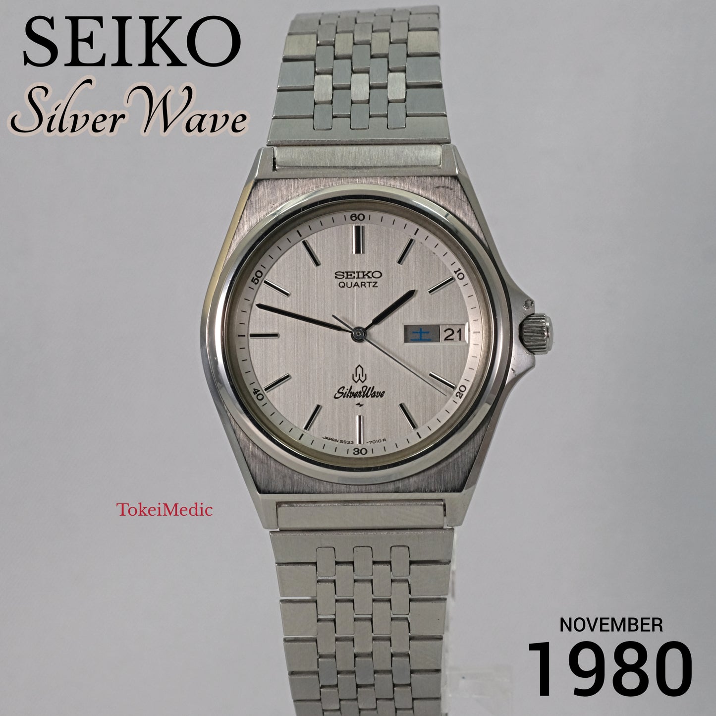 1980 Seiko Quartz SilverWave 5933-7010