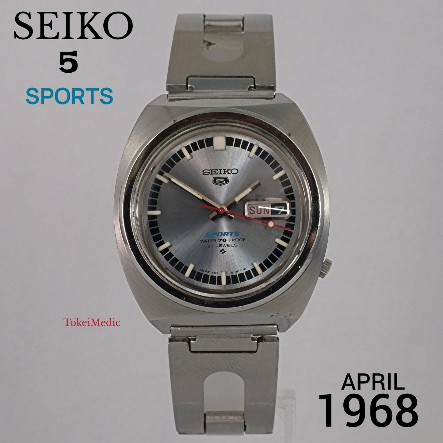 1968 Seiko 5 Sports 6119-8130