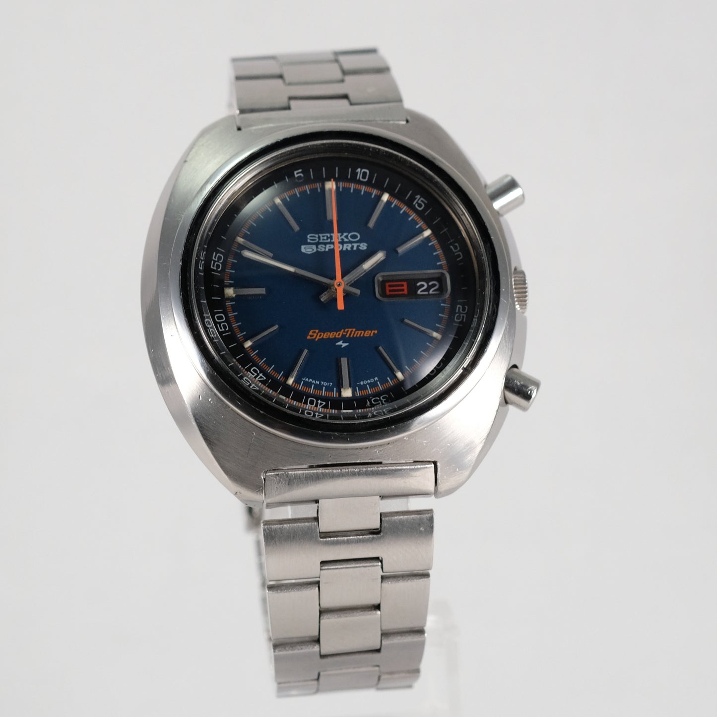 1970 Seiko 5 Sports SpeedTimer Flyback Chronograph 7017-6010