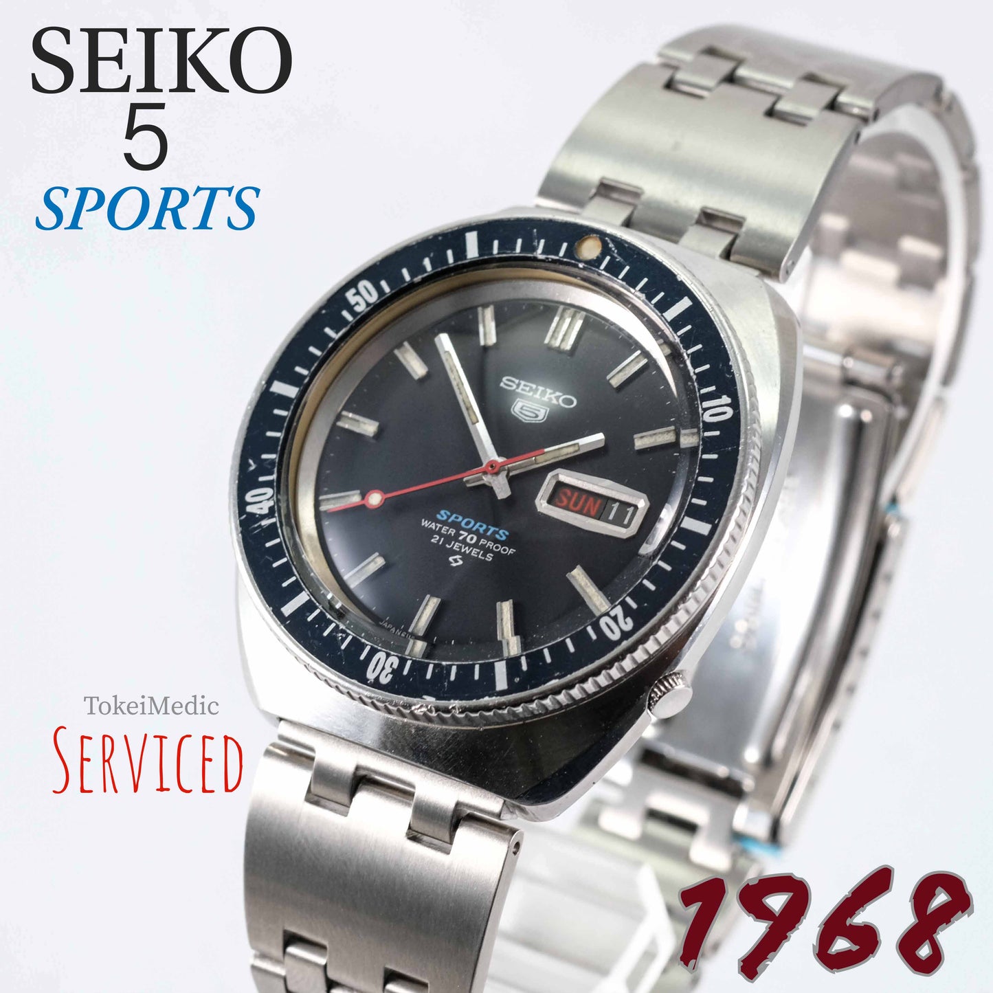 RESERVED! 1968 Seiko 5 Sports 6119-8120