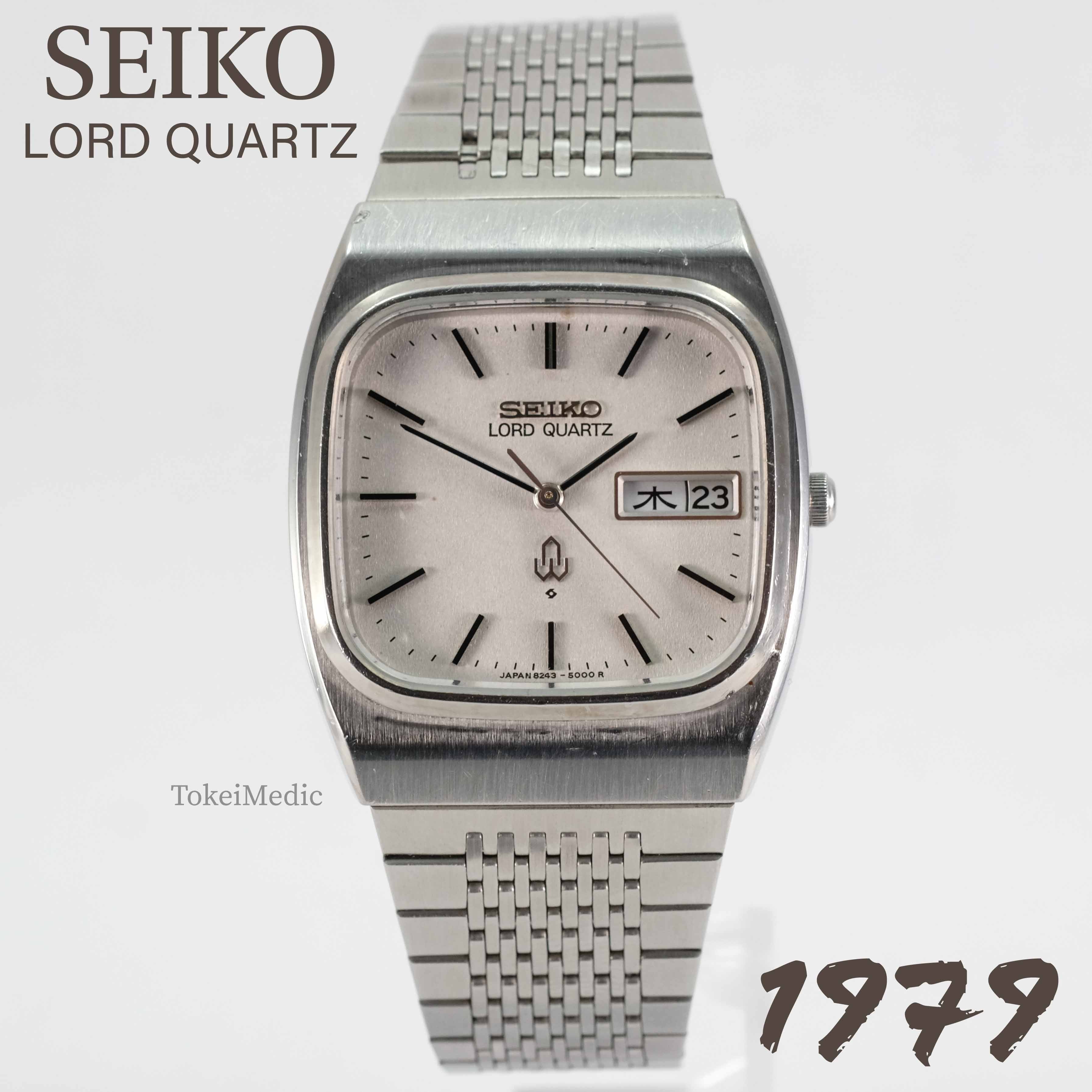 割引セール SEIKO LORD QUARTZ 8243-5010 1979 VINTAGE - メンズ