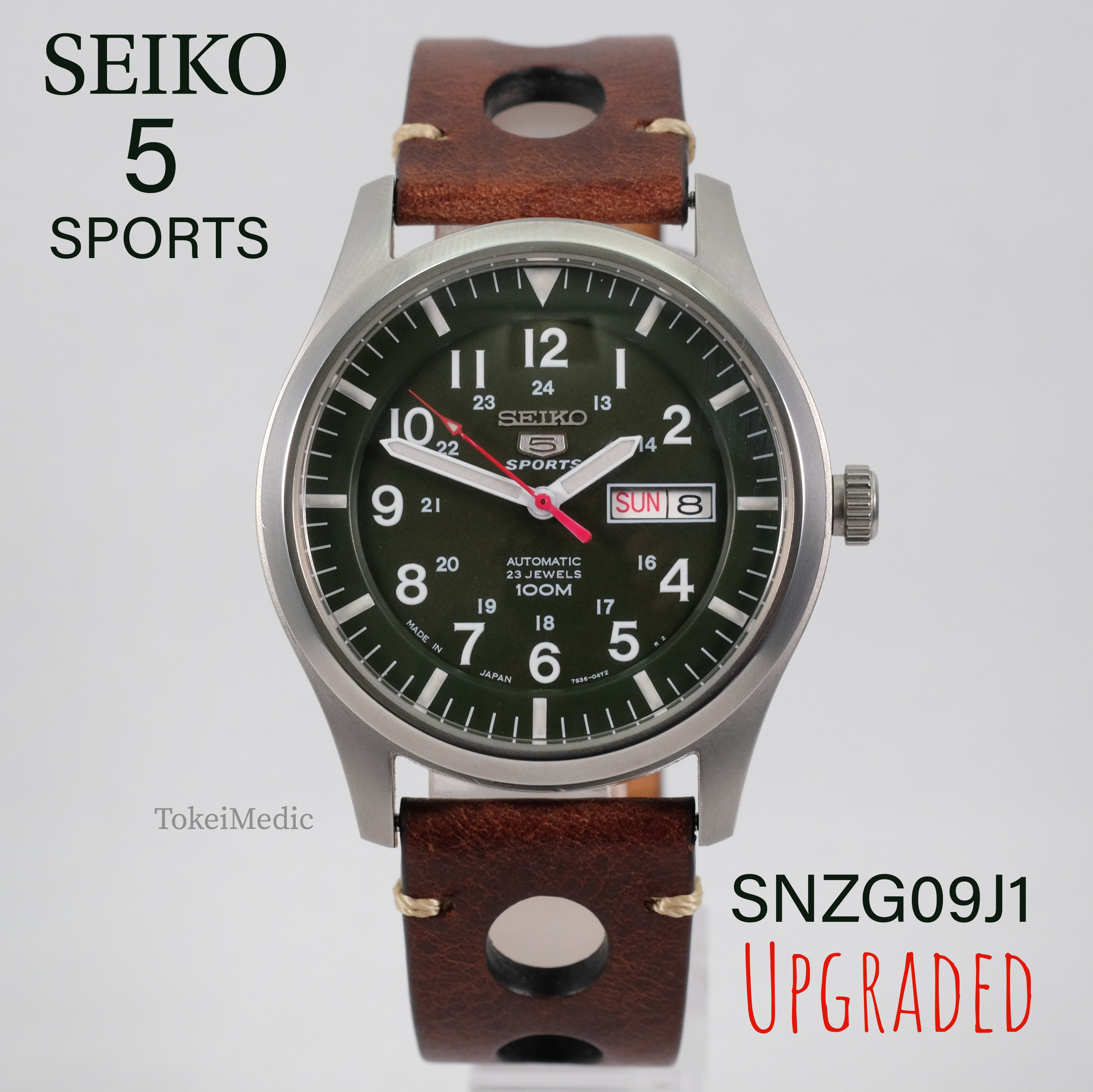 Seiko 5 Sports SNZG09J1 UPGRADED