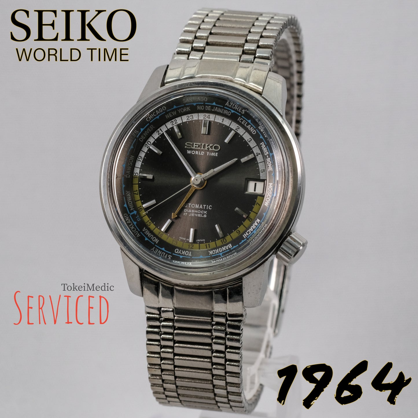 1964 Seiko World Time 6217-7000