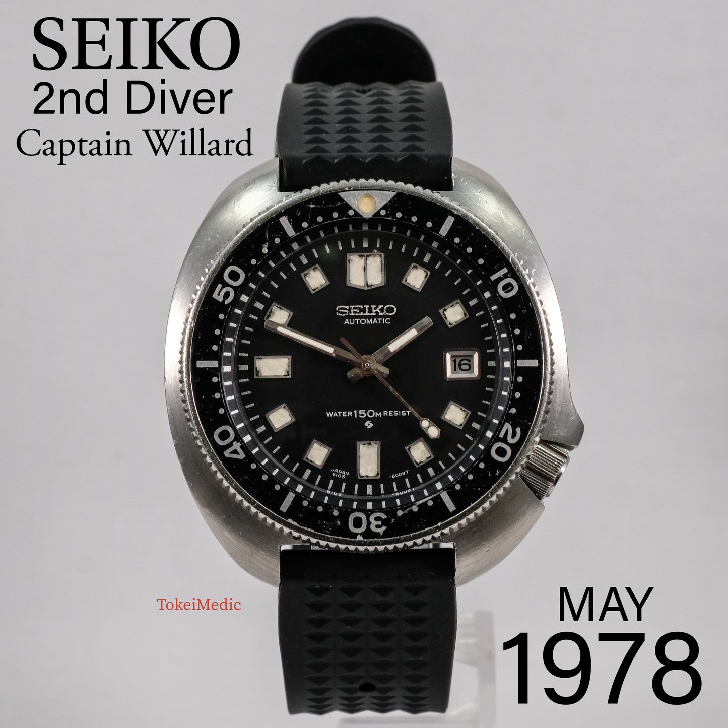 1978 Seiko 2nd Diver "Captain Willard" 6105-8110